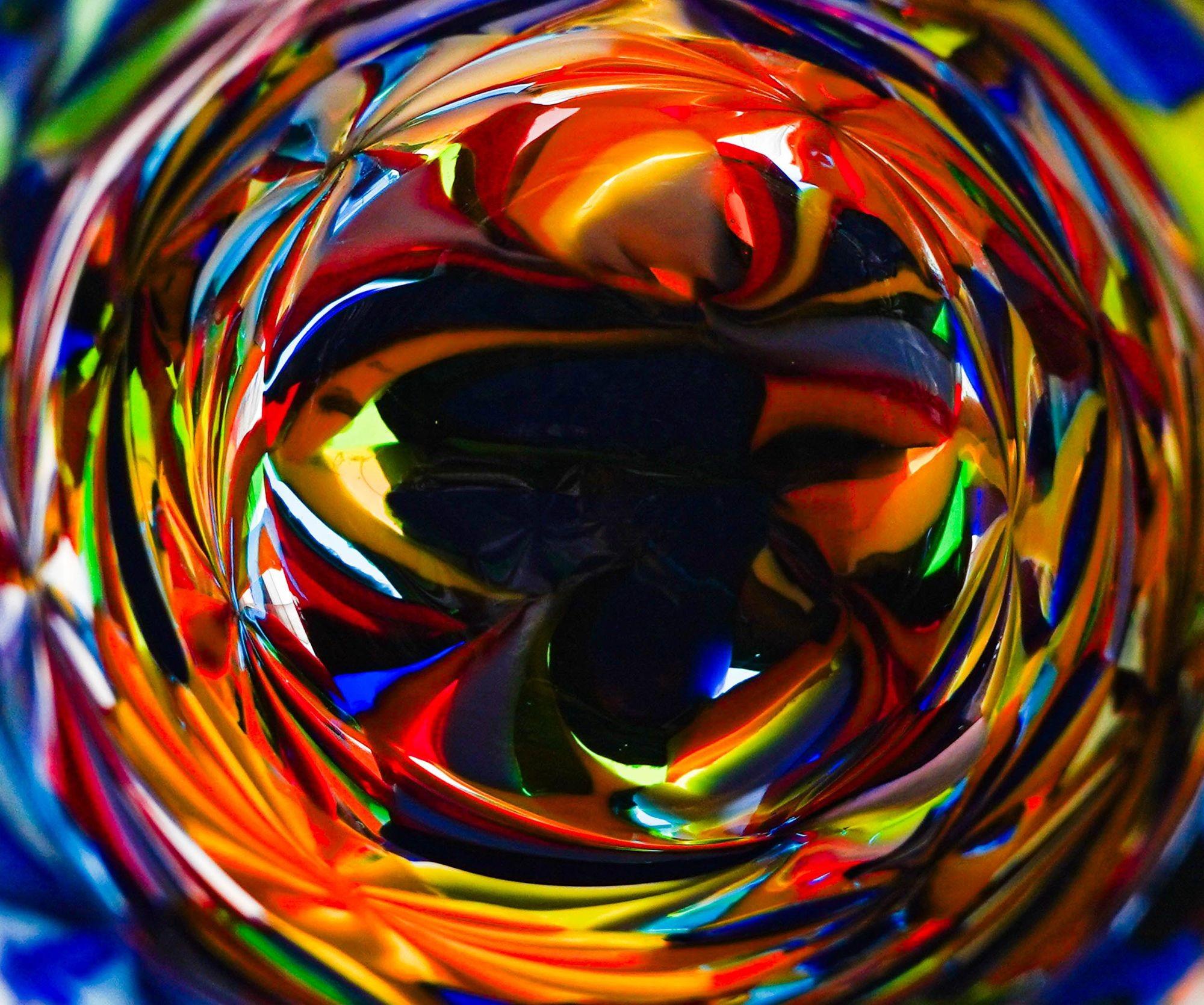 Murano Opaque Glass Vase Stellato in the style Pollio Perelda for Fratelli Toso 10
