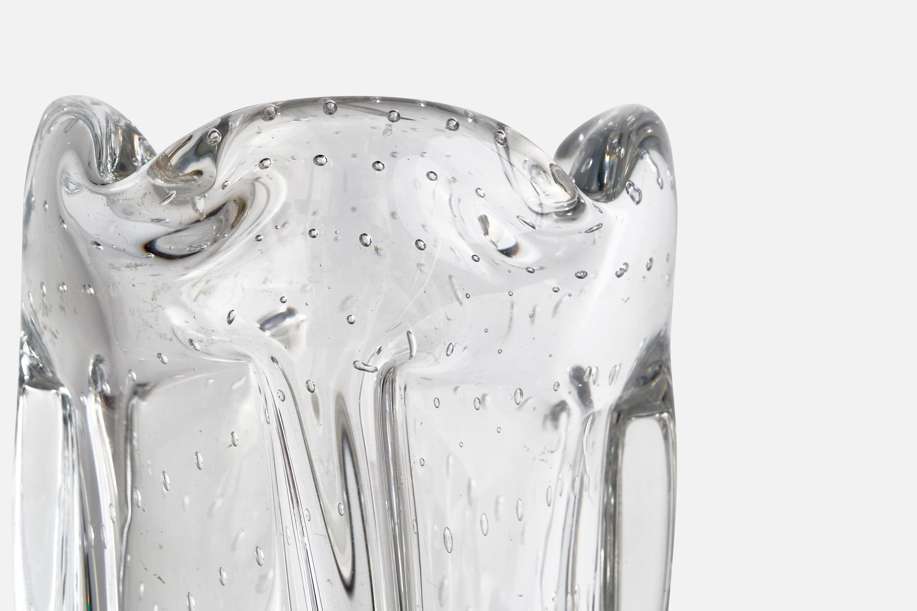 Milieu du XXe siècle Vase organique de Murano, verre soufflé, Italie, années 1940 en vente