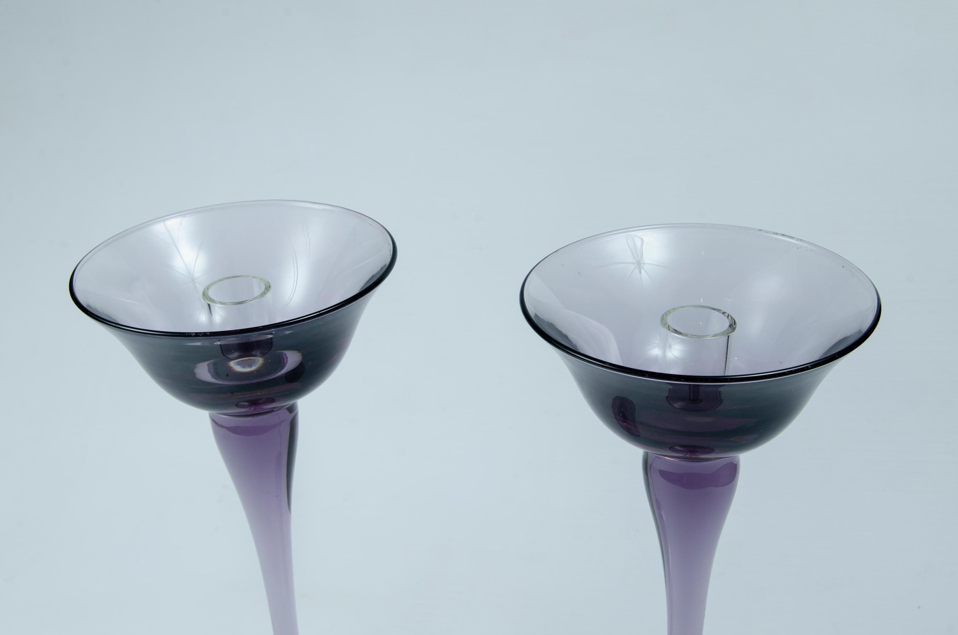 Murano pair of candle holders, Italy
1960s origin Italy
violet color
perfect condition.