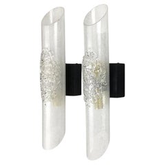 Murano pair of glass wall lights / Sconces, Mazzega, Italy, c. 1970s