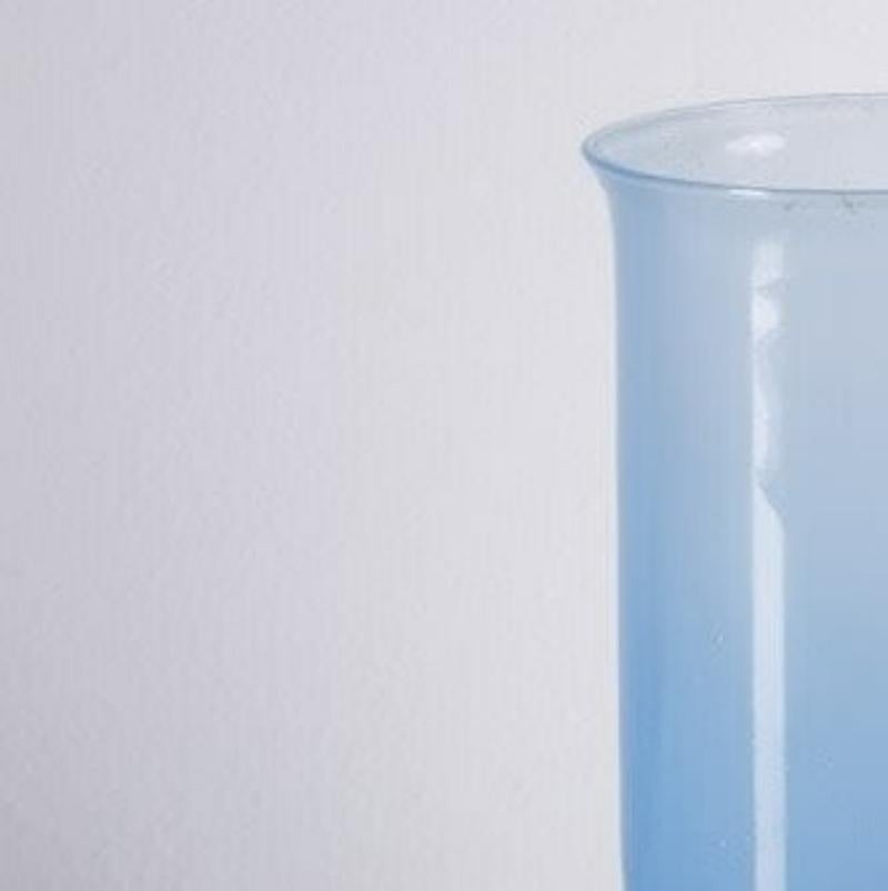 C.I.C.. 
Verre soufflé à la main
D17 x H25, D14 x H21 cm