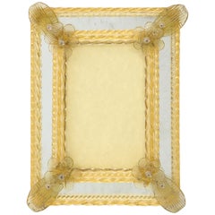 Murano Pale Yellow Picture Frame