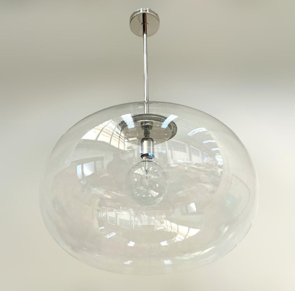 Mid-Century moderno Ciondolo a forma di ciottolo di Murano di Fabio Ltd in vendita