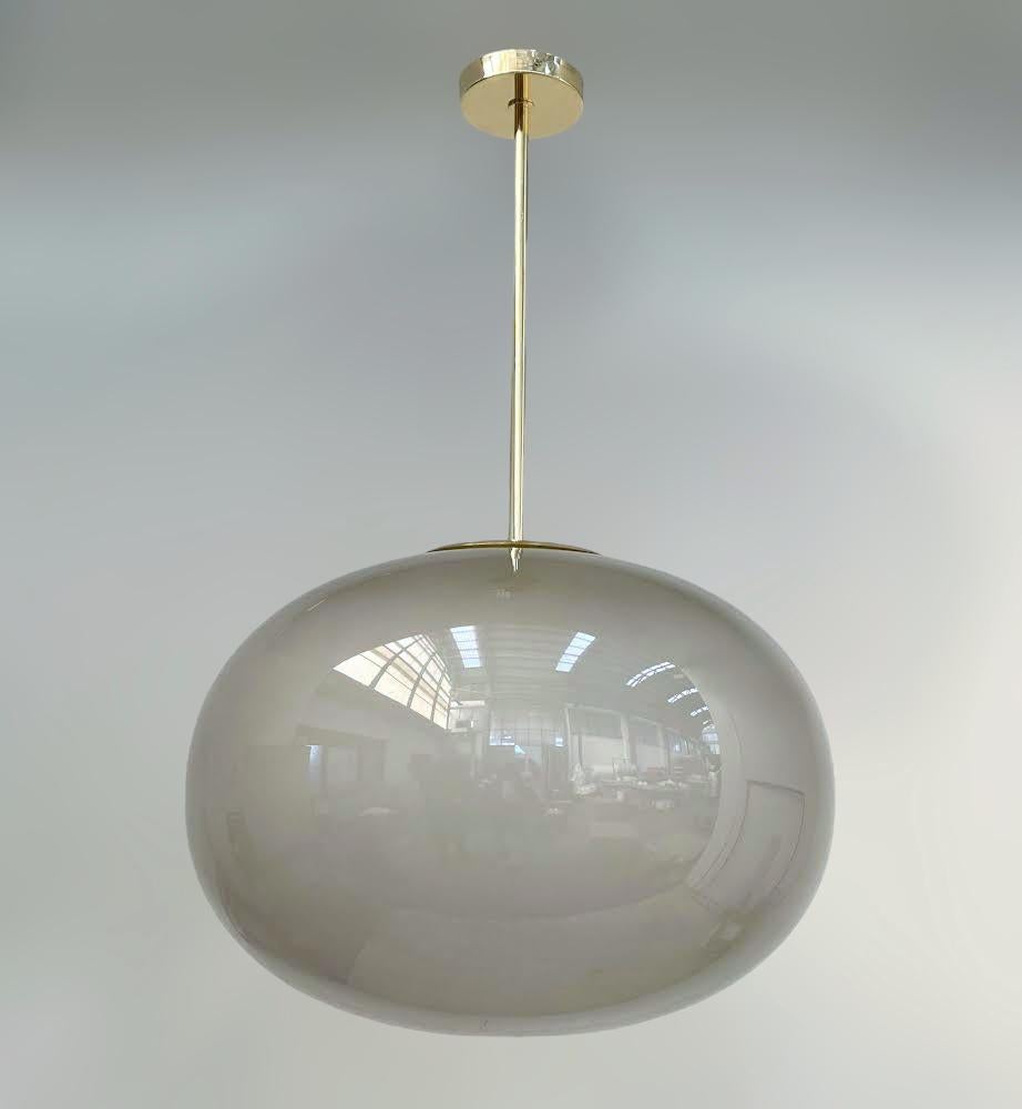 Mid-Century Modern Murano Pebble Pendant by Fabio Ltd