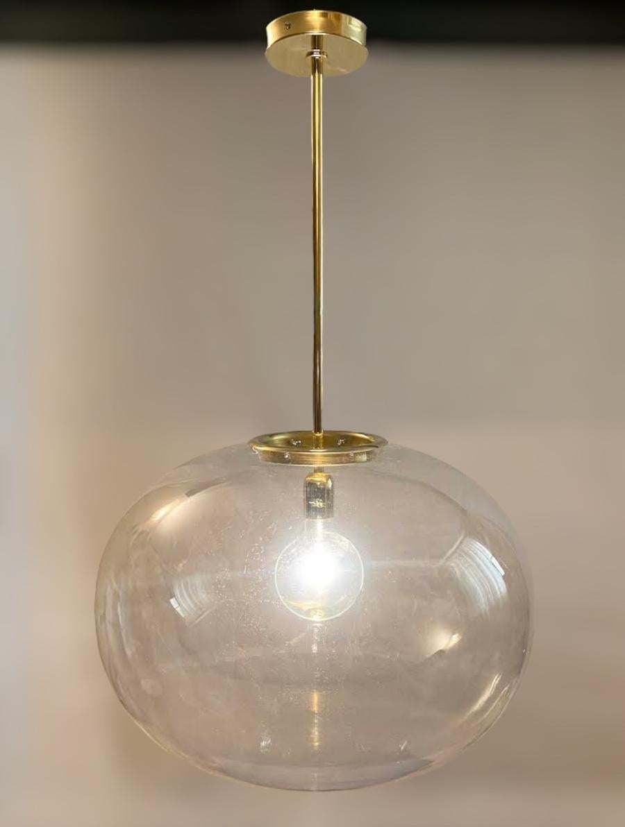 italien Lampe à suspension bulle de Murano par Fabio Ltd en vente