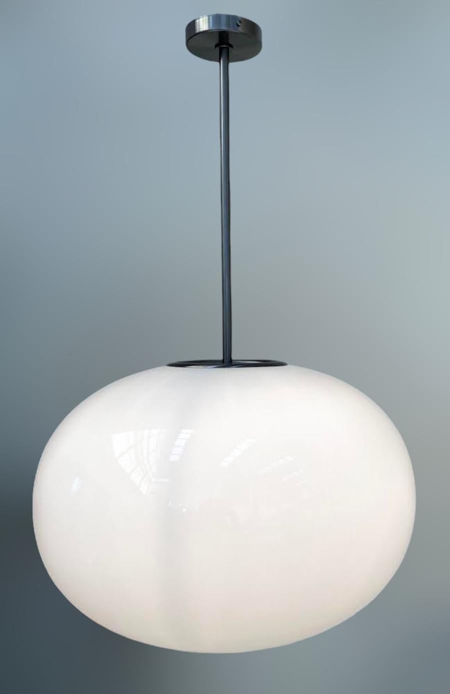 Italian Murano Pebble Pendant by Fabio Ltd For Sale
