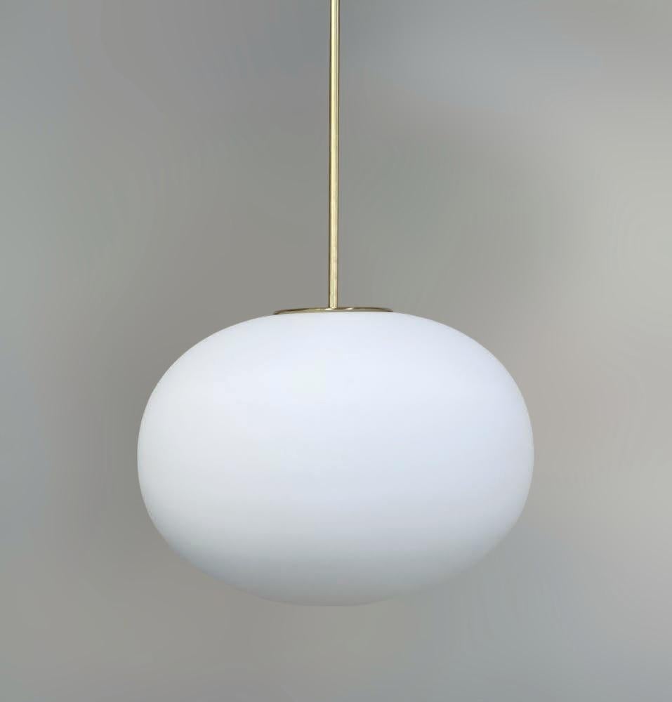 Contemporary Murano Pebble Pendant by Fabio Ltd For Sale