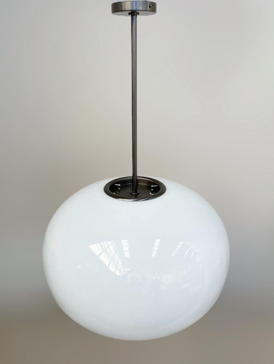 Brass Murano Pebble Pendant by Fabio Ltd For Sale
