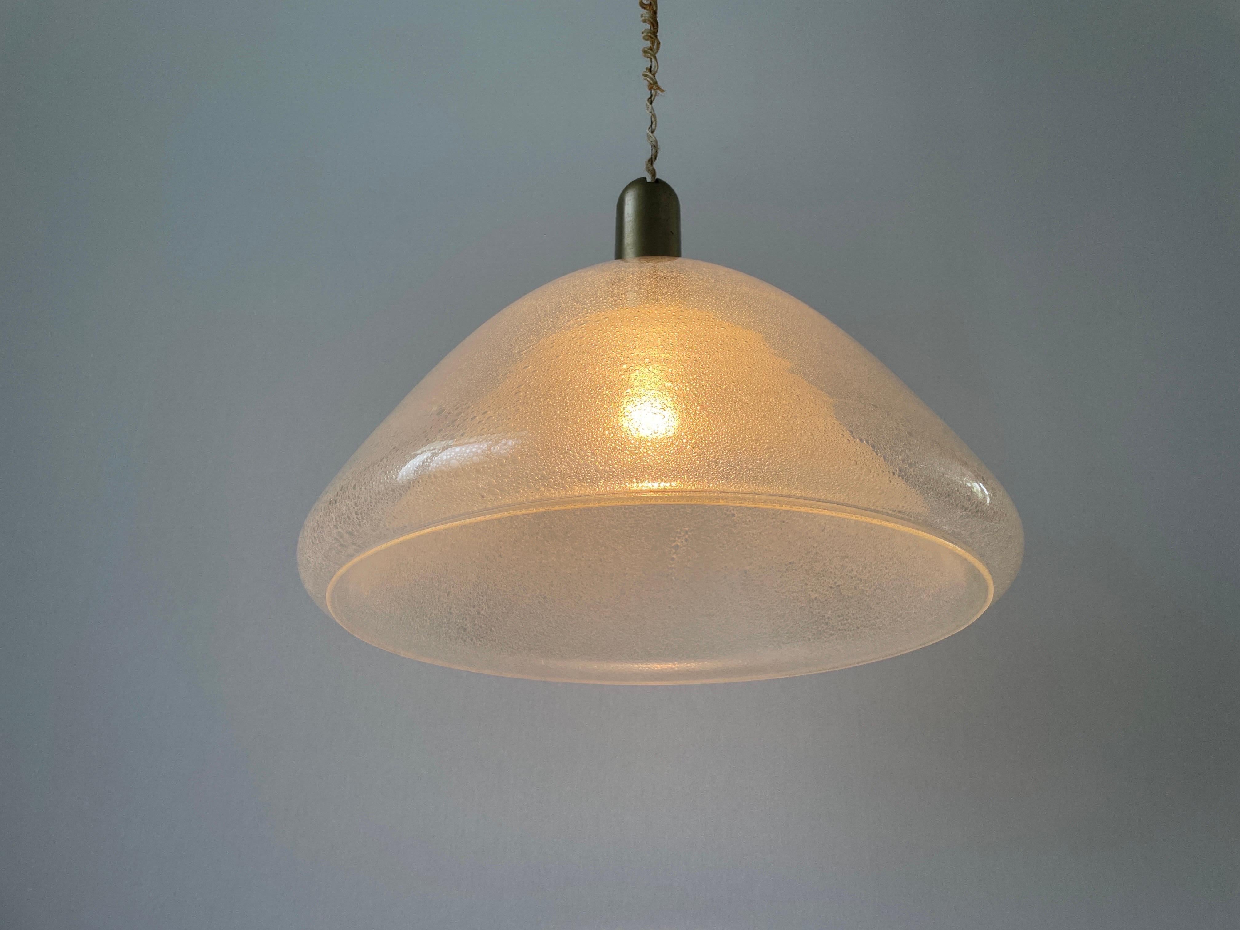 Lampada a sospensione Peleguso di Murano di Carlo Nason per Mazzega, anni '60, Italia in vendita 3