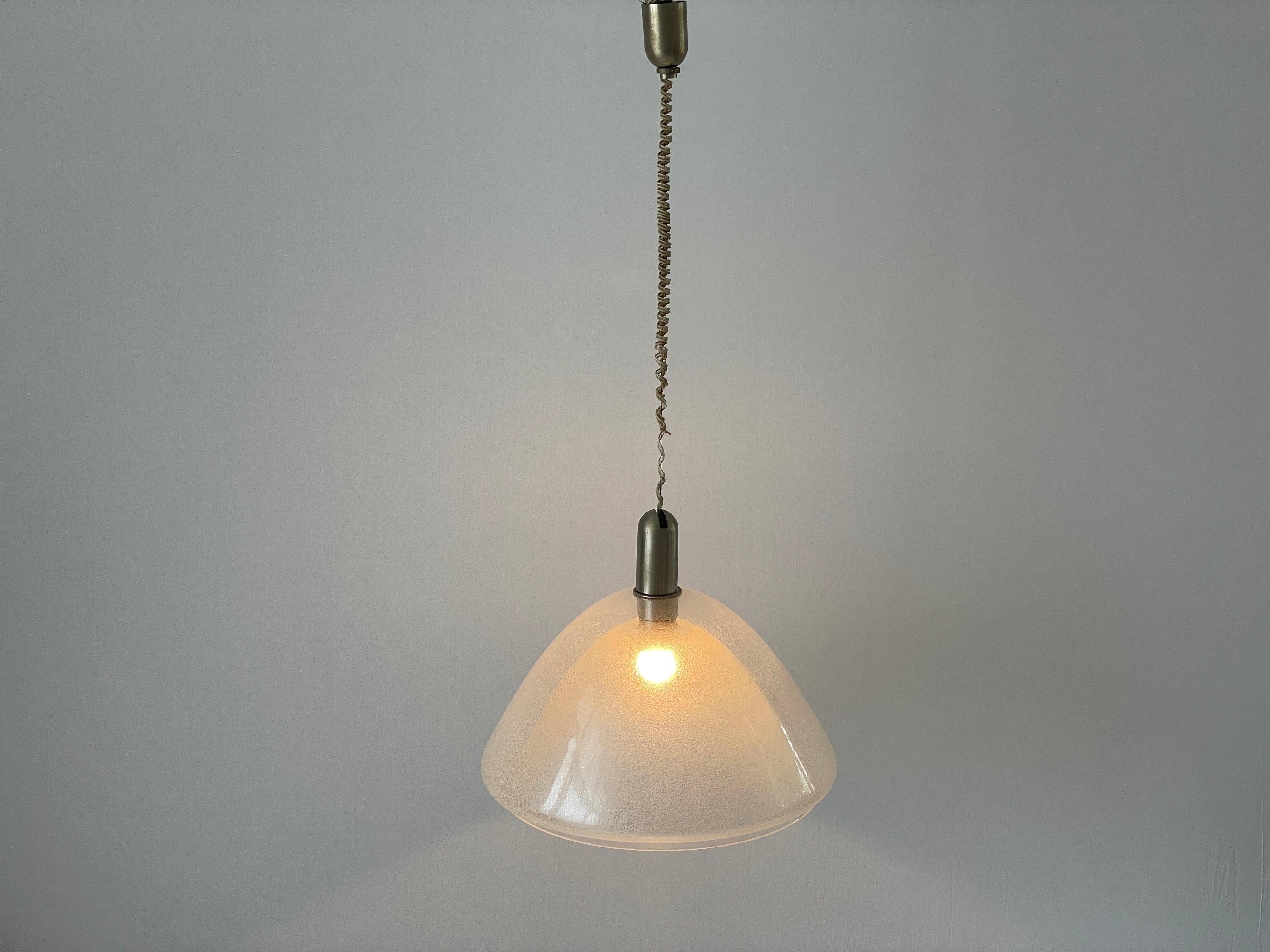 Lampada a sospensione Peleguso di Murano di Carlo Nason per Mazzega, anni '60, Italia in vendita 4
