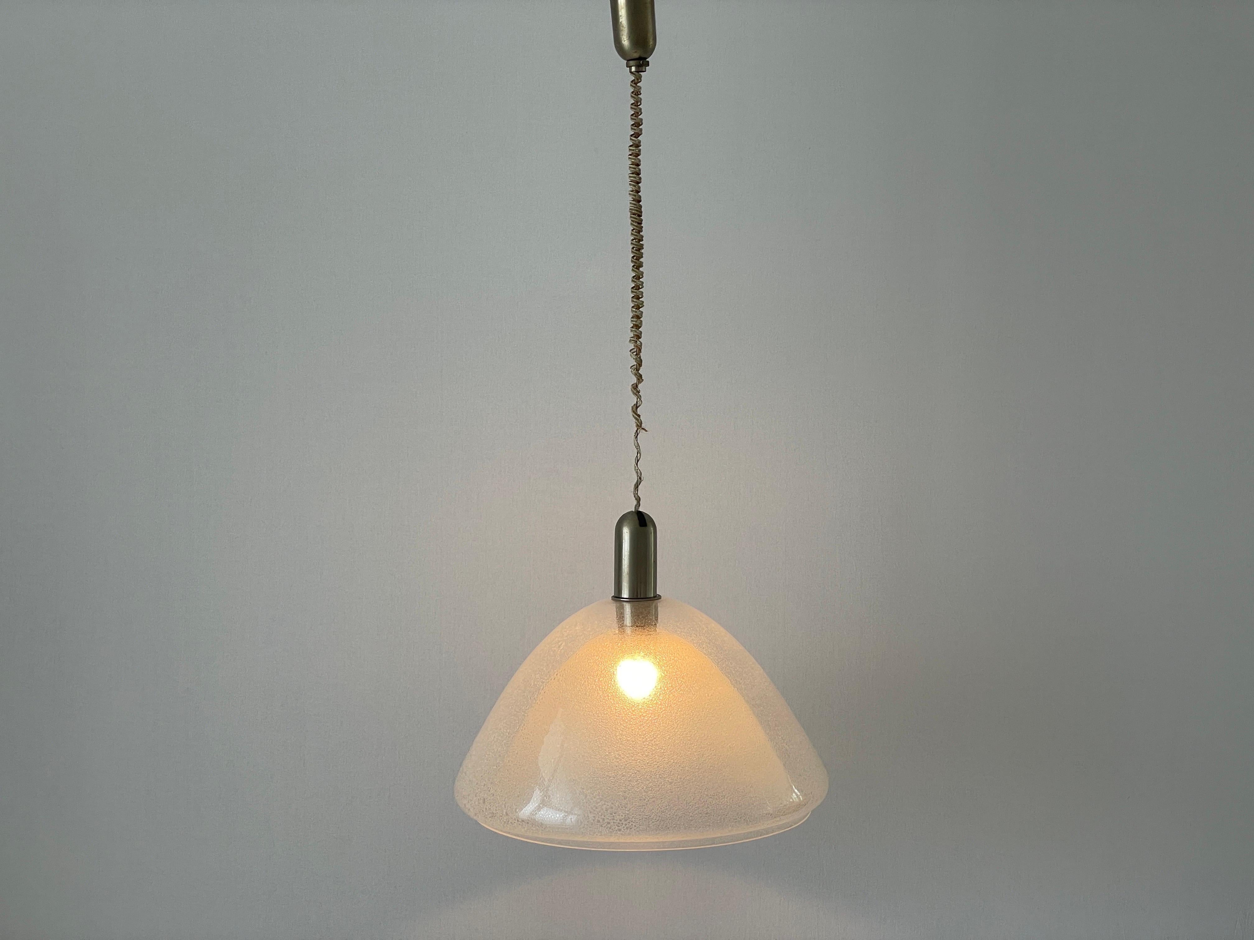 Lampada a sospensione Peleguso di Murano di Carlo Nason per Mazzega, anni '60, Italia in vendita 5