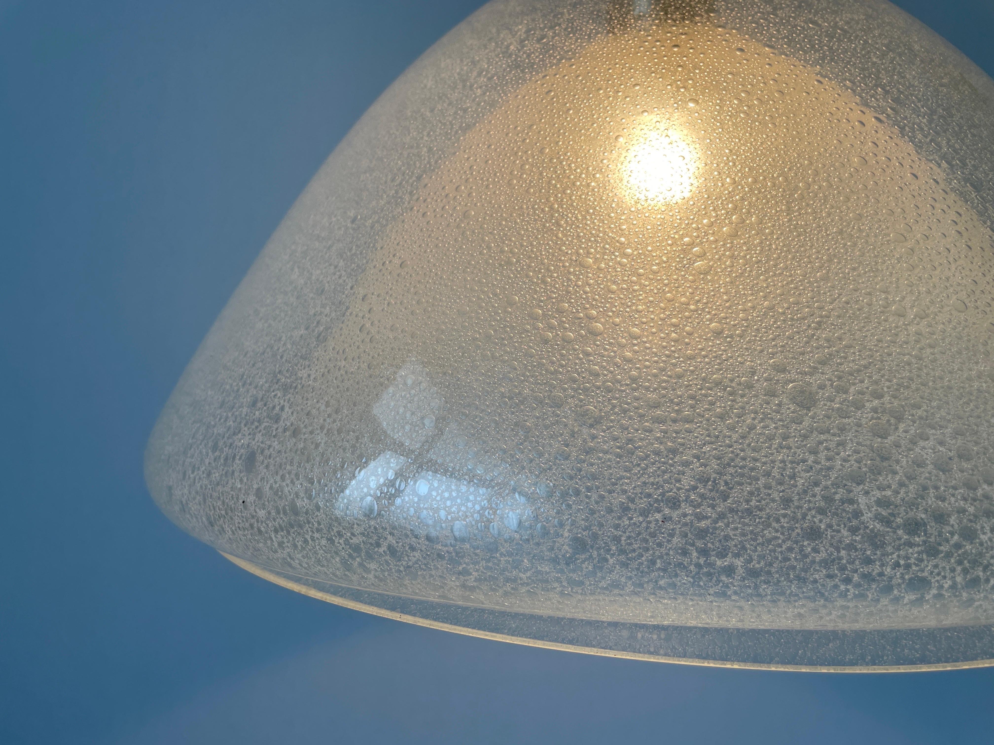 Lampada a sospensione Peleguso di Murano di Carlo Nason per Mazzega, anni '60, Italia in vendita 9