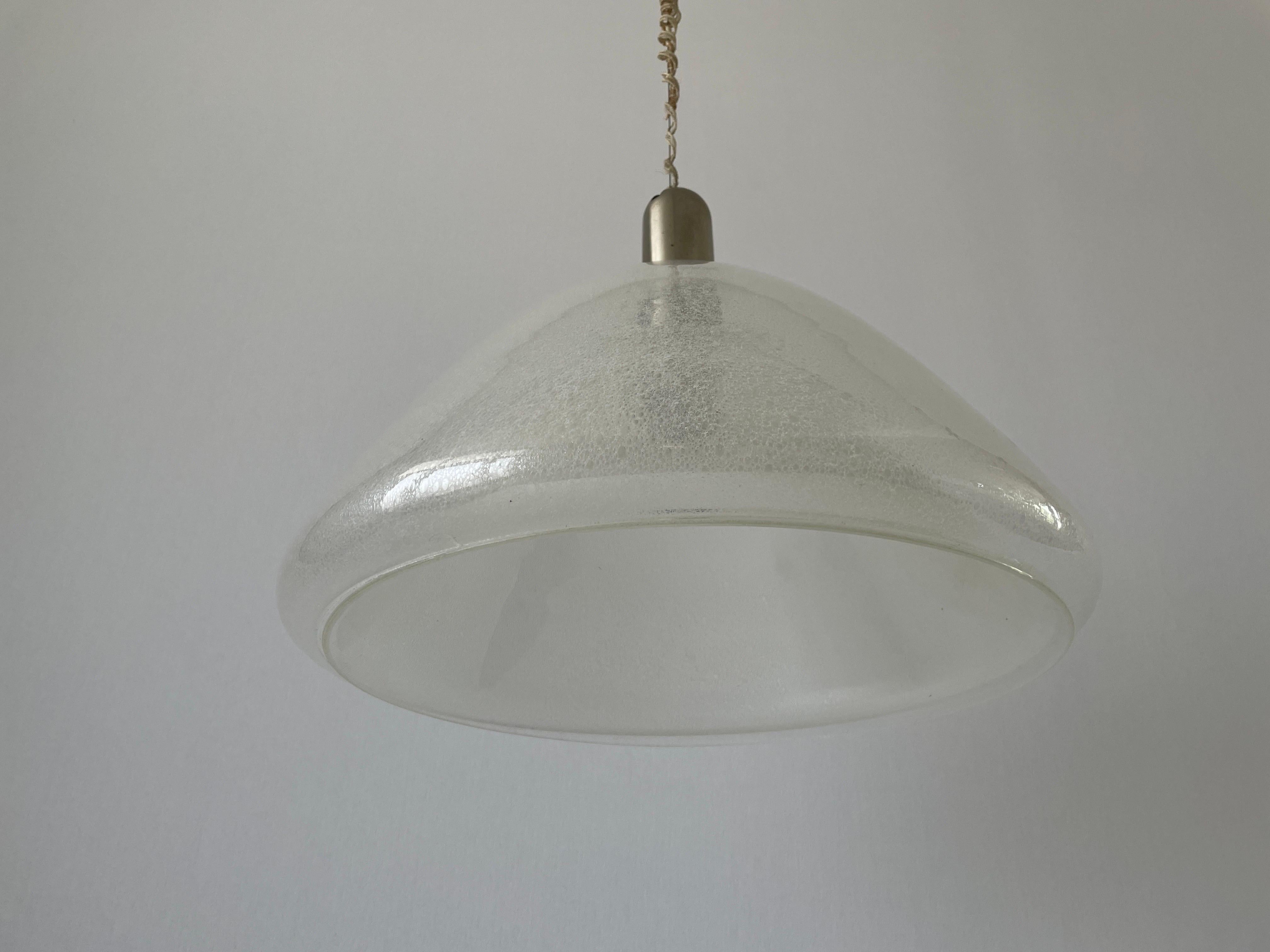 Mid-Century moderno Lampada a sospensione Peleguso di Murano di Carlo Nason per Mazzega, anni '60, Italia in vendita
