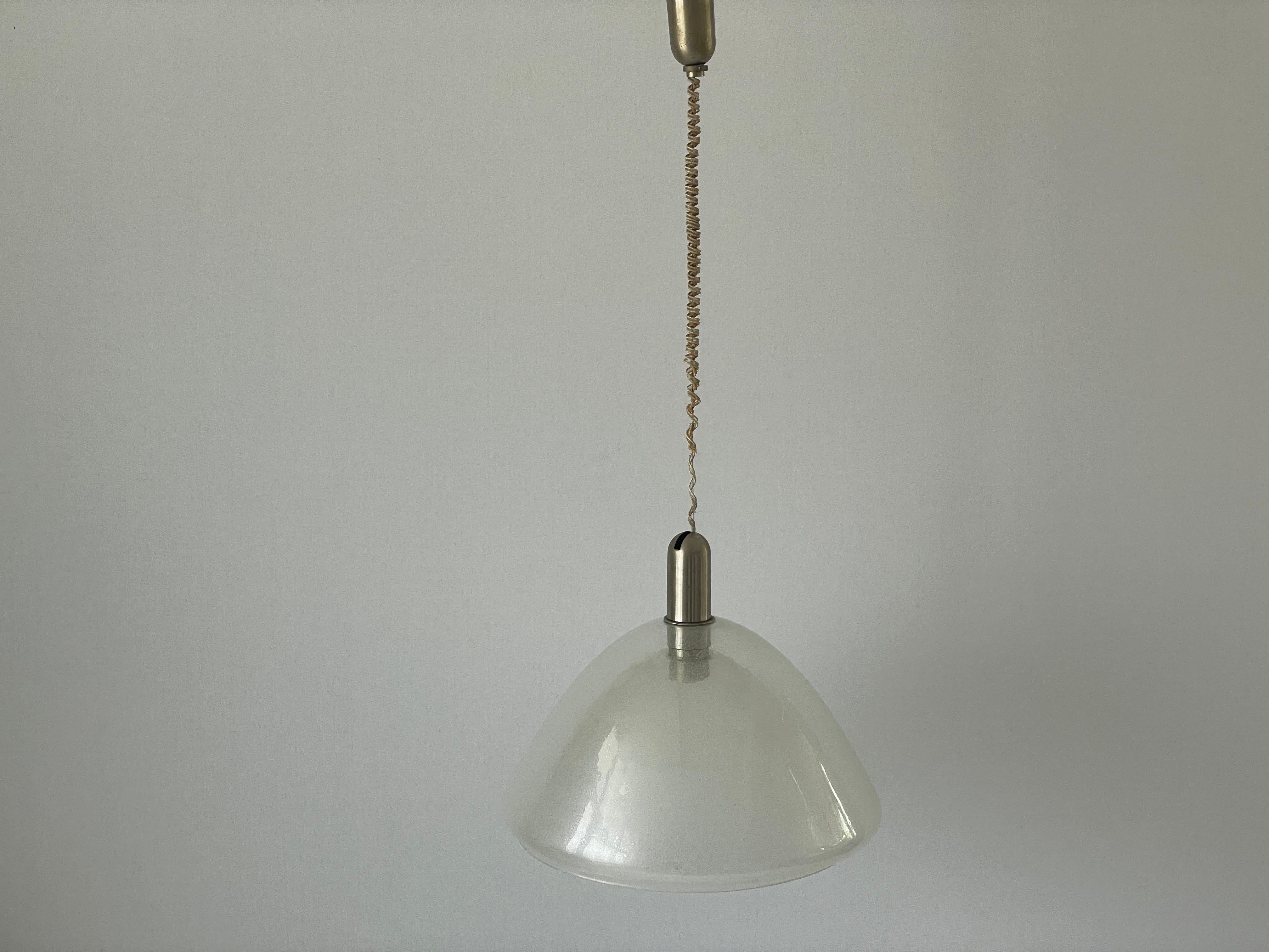 Lampada a sospensione Peleguso di Murano di Carlo Nason per Mazzega, anni '60, Italia In condizioni ottime in vendita a Hagenbach, DE