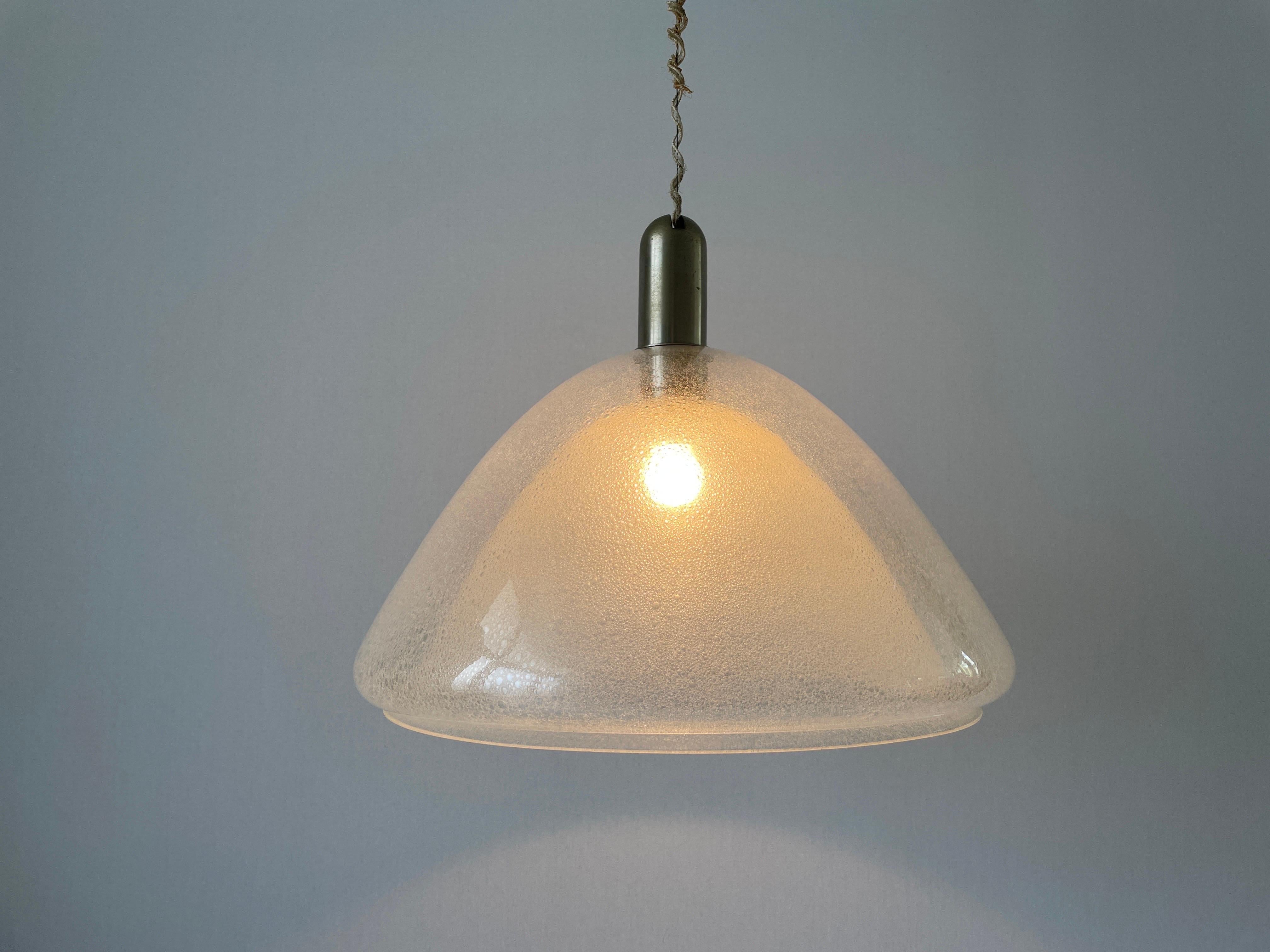 Lampada a sospensione Peleguso di Murano di Carlo Nason per Mazzega, anni '60, Italia in vendita 1