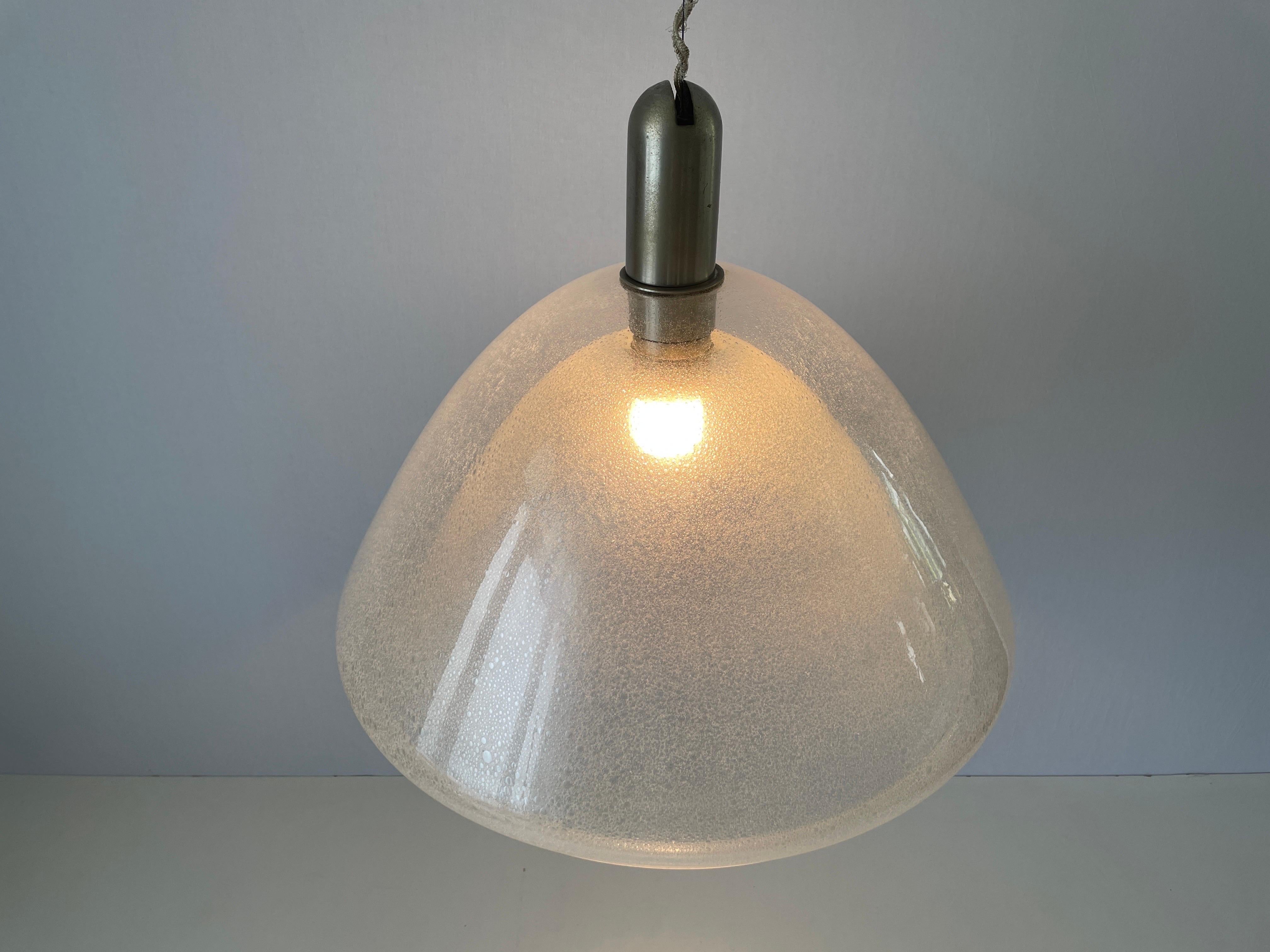 Lampada a sospensione Peleguso di Murano di Carlo Nason per Mazzega, anni '60, Italia in vendita 2