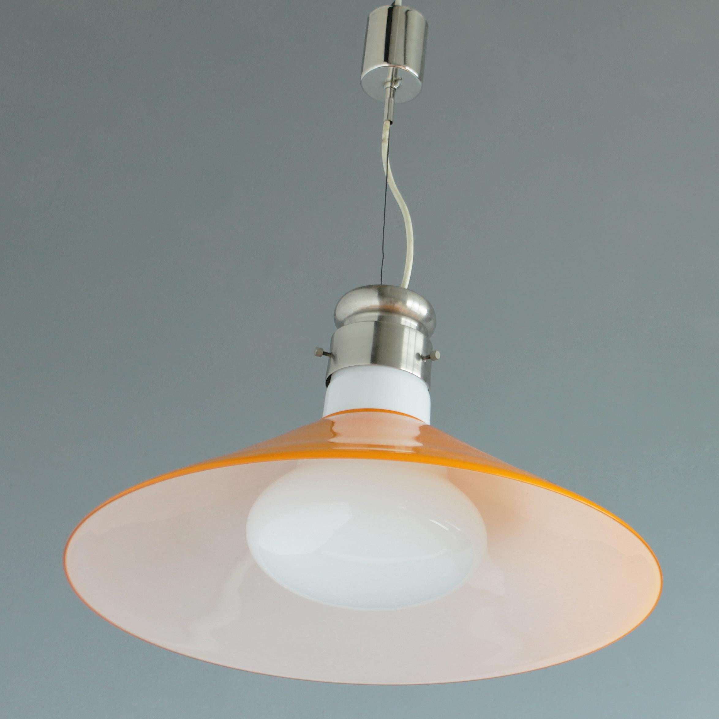 Murano Pendant by Alessandro Pianon for Vistosi, 1960 In Excellent Condition In JM Haarlem, NL