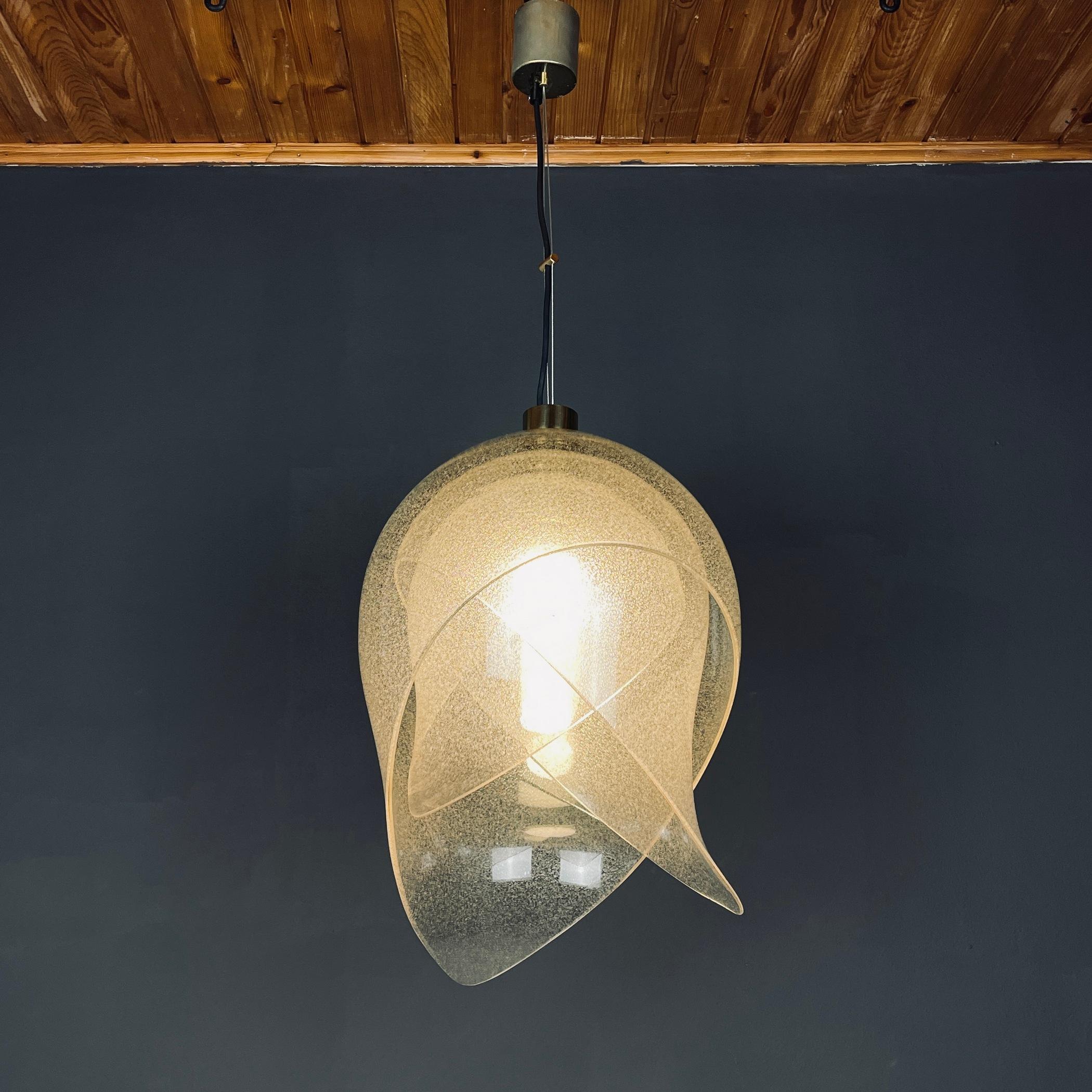 Murano Pendant Lamp by Carlo Nason for Mazzega, Italy, 1960s 4