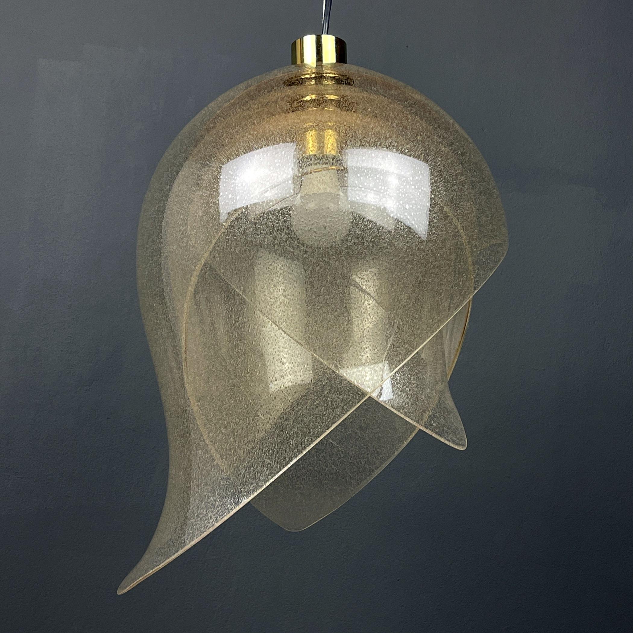 Murano Pendant Lamp by Carlo Nason for Mazzega, Italy, 1960s 5