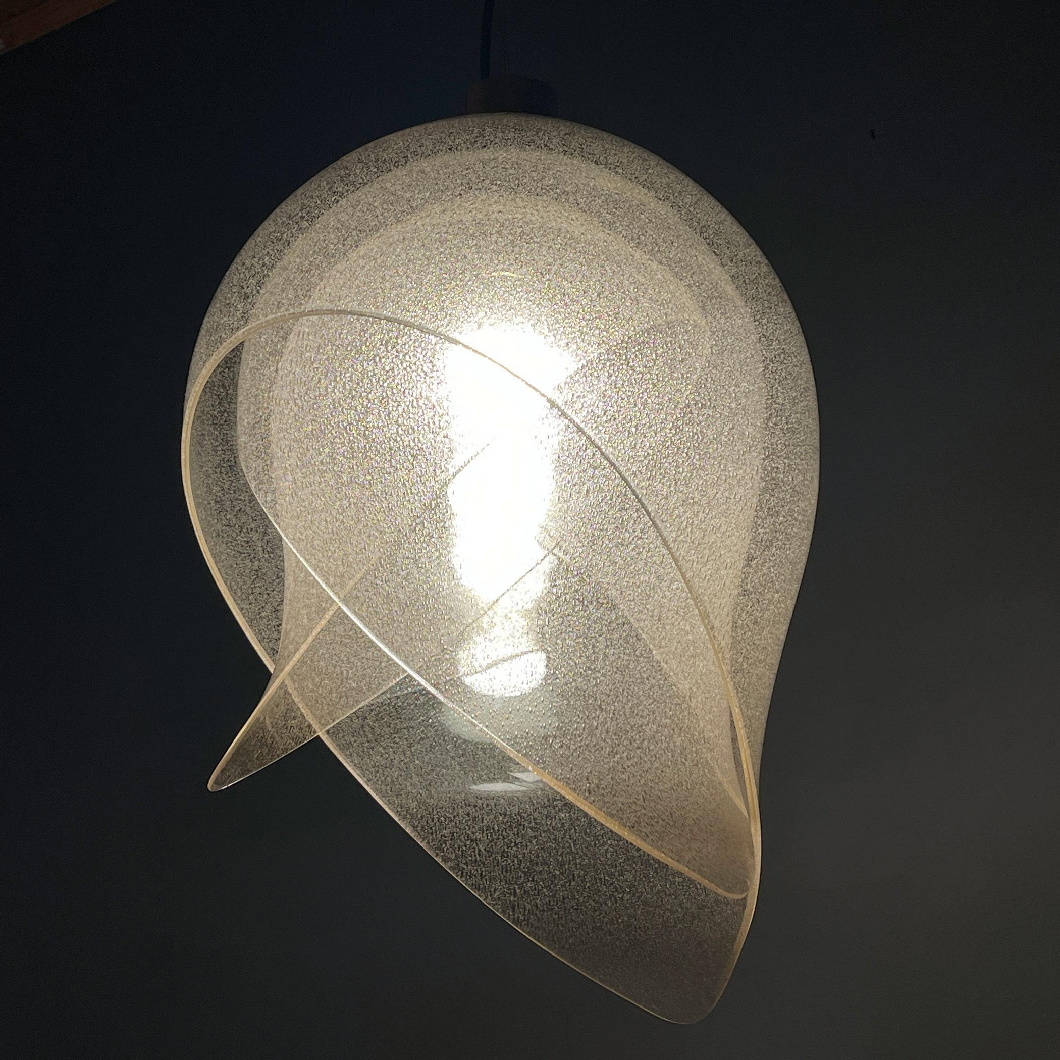 Murano Pendant Lamp by Carlo Nason for Mazzega, Italy, 1960s 6