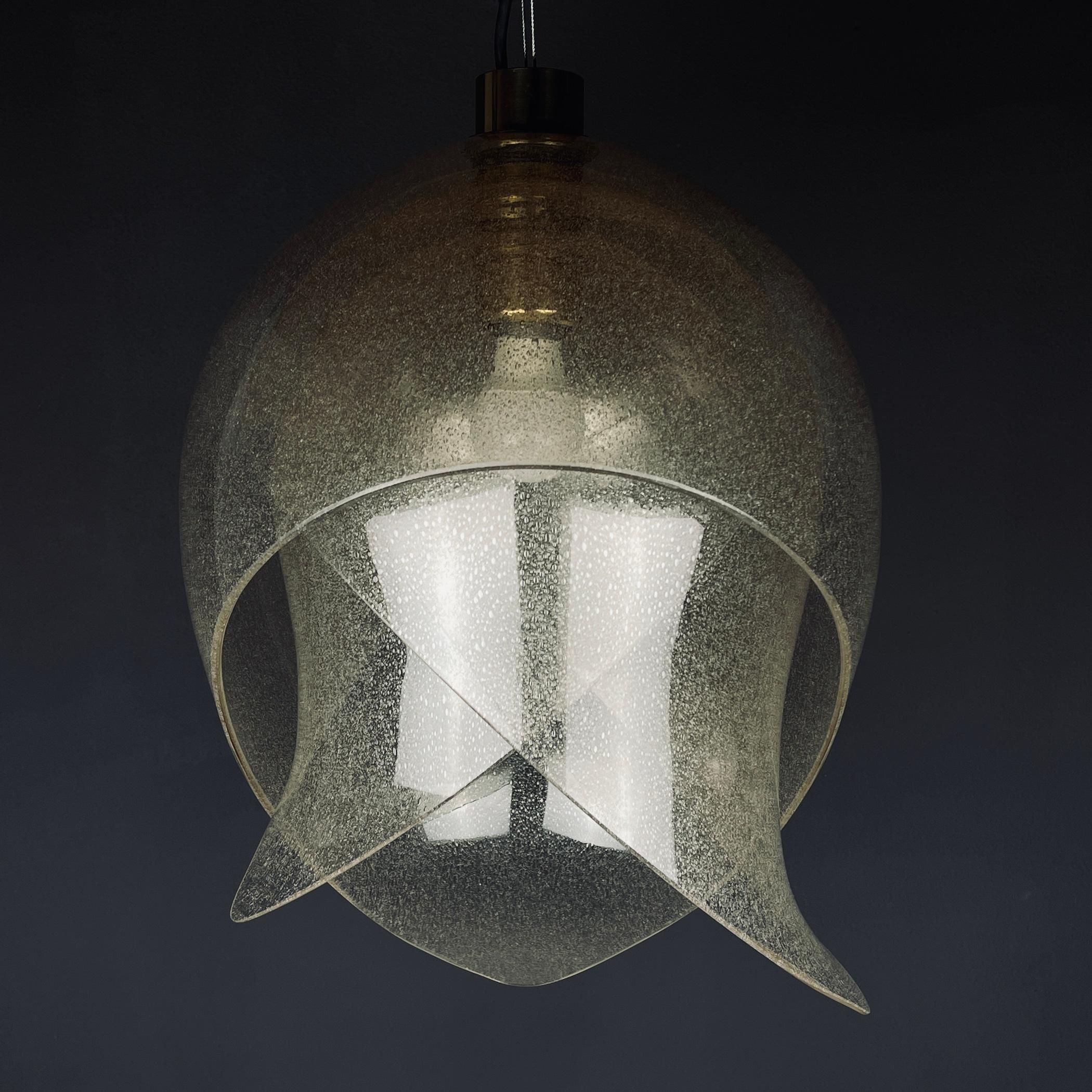 Murano Pendant Lamp by Carlo Nason for Mazzega, Italy, 1960s 7