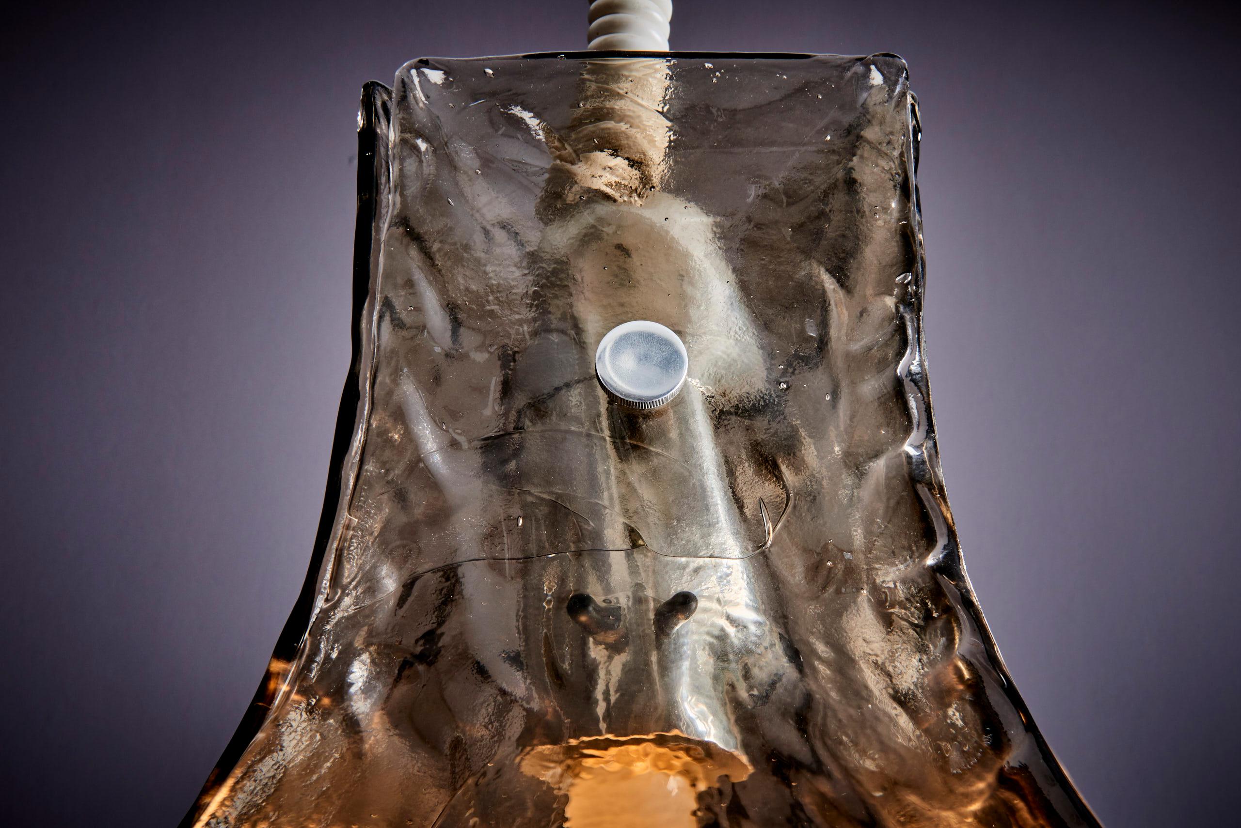 Mid-20th Century Murano pendant lamp by Carlo Nason for Mazzega Italy-1960s For Sale