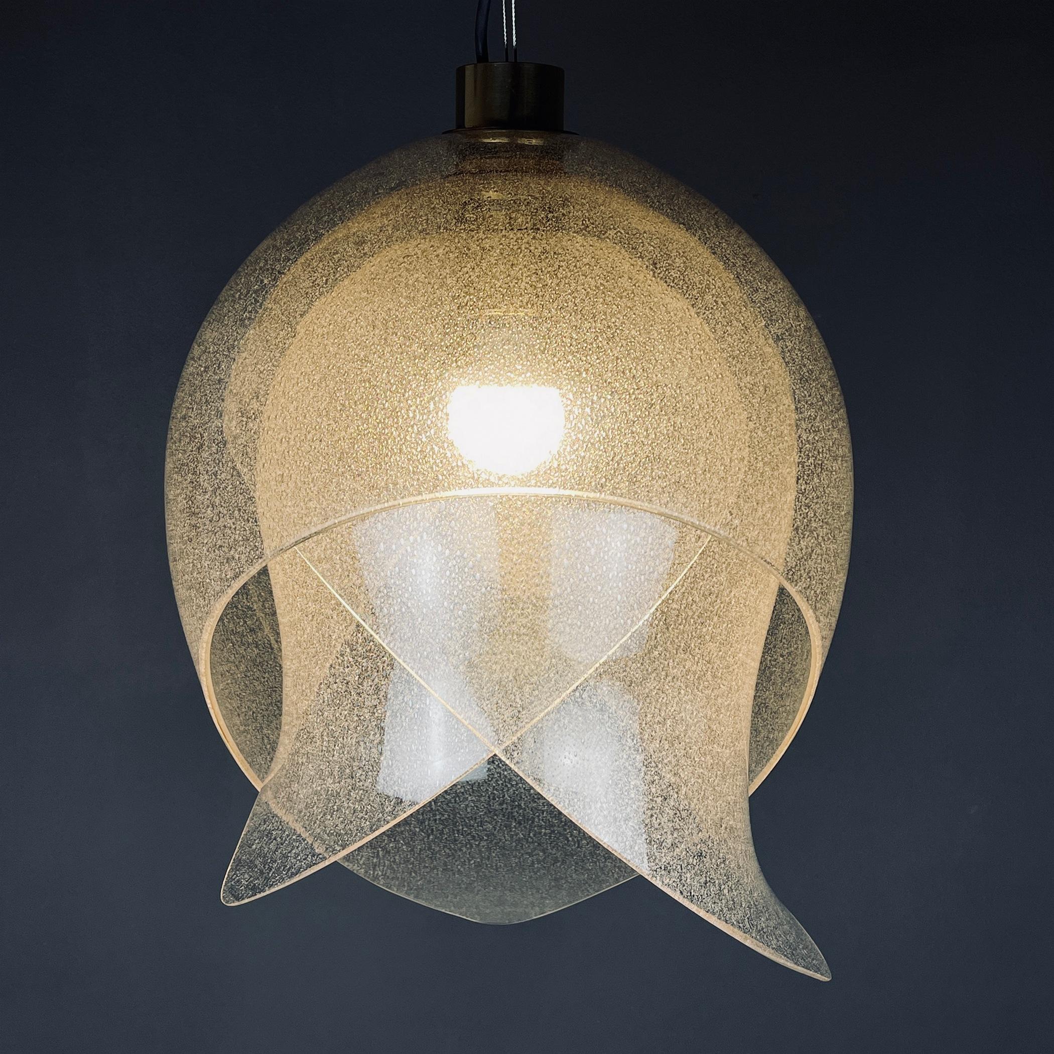 20th Century Murano Pendant Lamp by Carlo Nason for Mazzega, Italy, 1960s