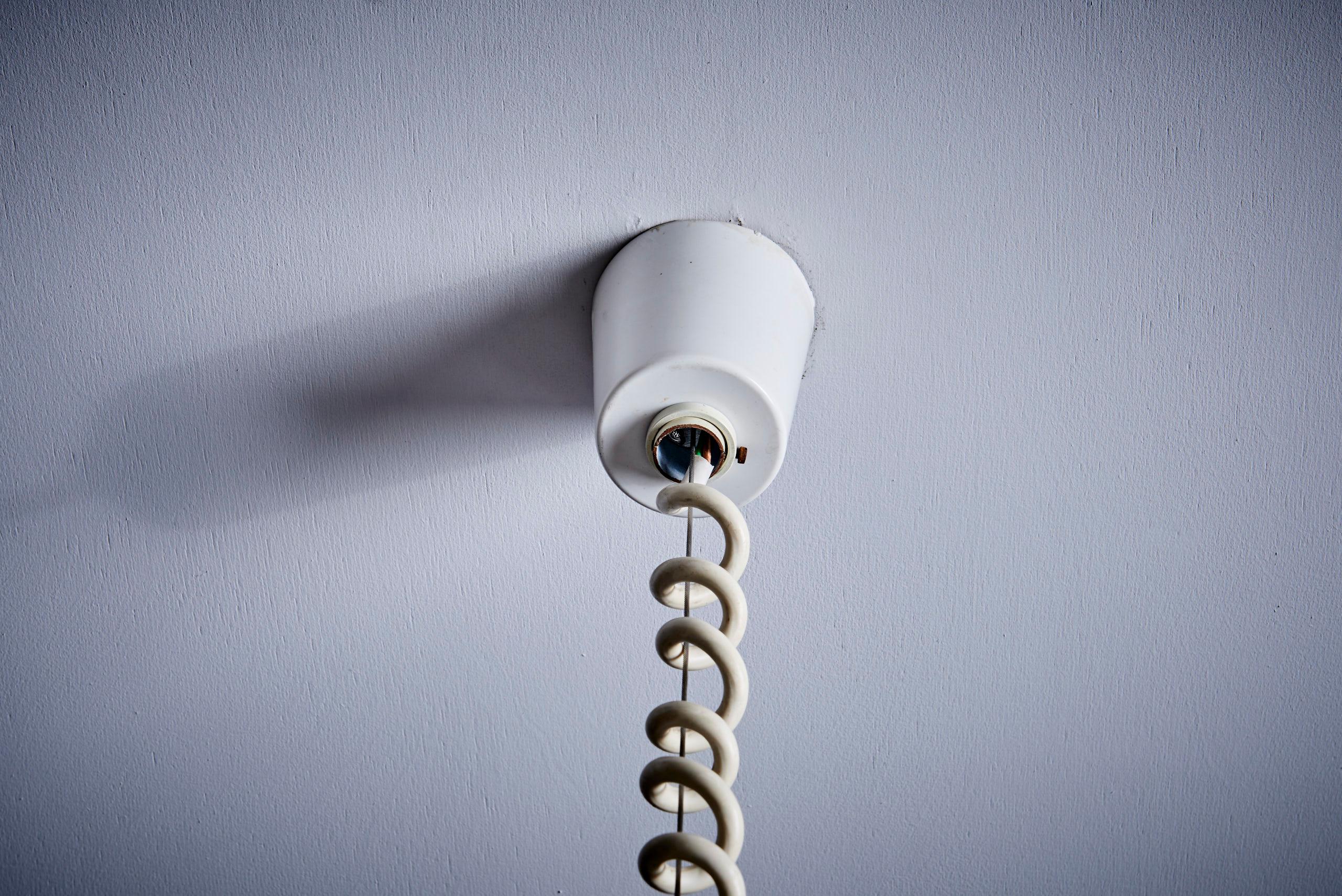 Aluminum Murano pendant lamp by Carlo Nason for Mazzega Italy-1960s For Sale