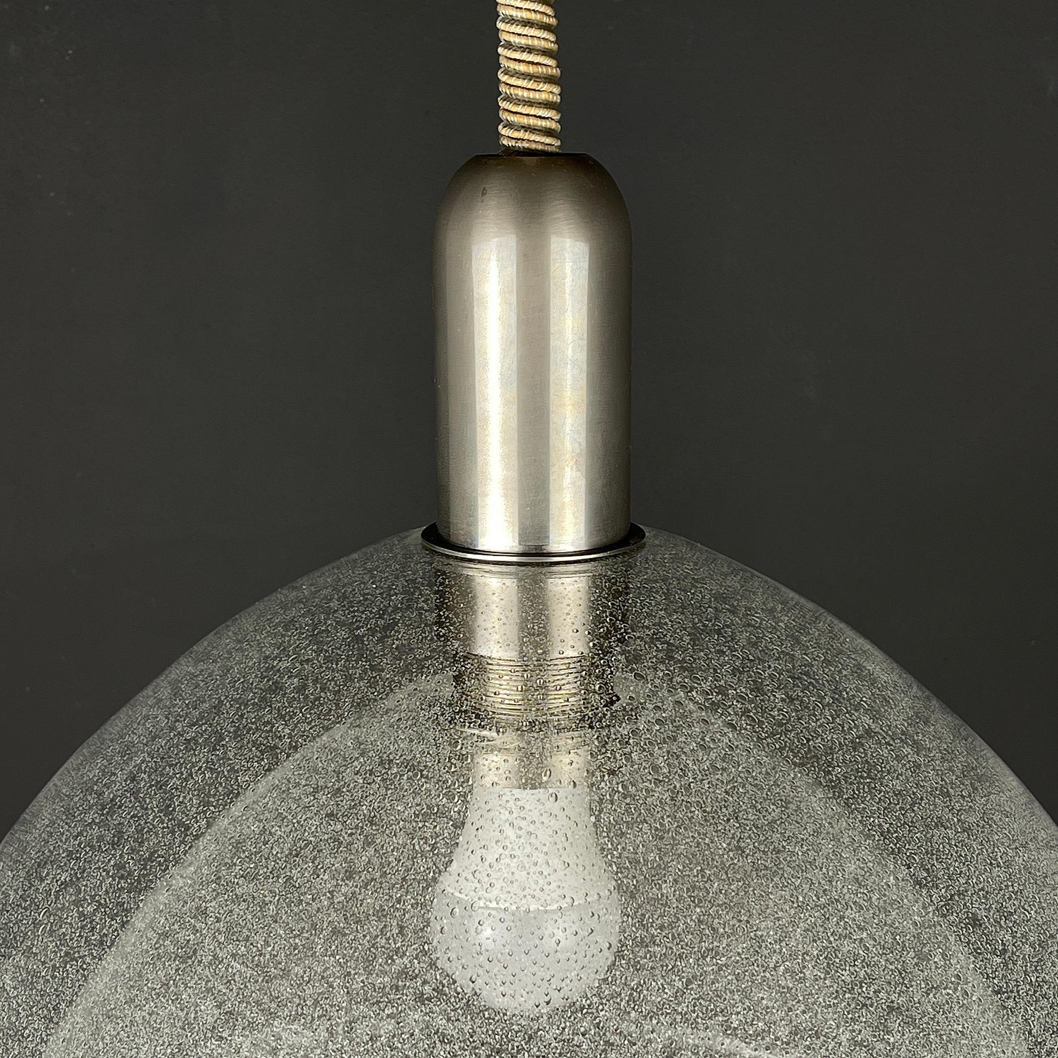 Murano Pendant Lamp by Carlo Nason for Mazzega, Italy, 1960s For Sale 1