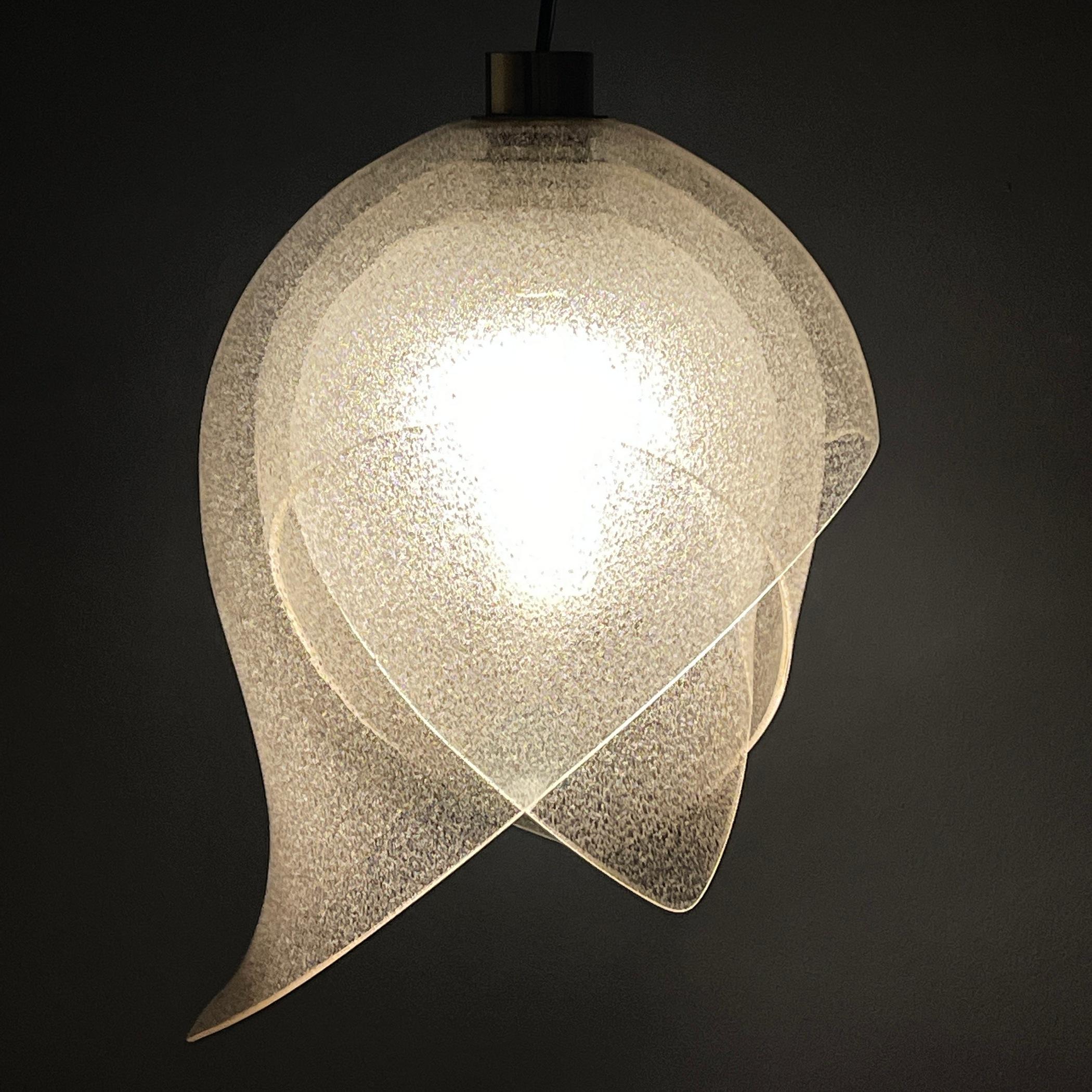 Murano Pendant Lamp by Carlo Nason for Mazzega, Italy, 1960s 2