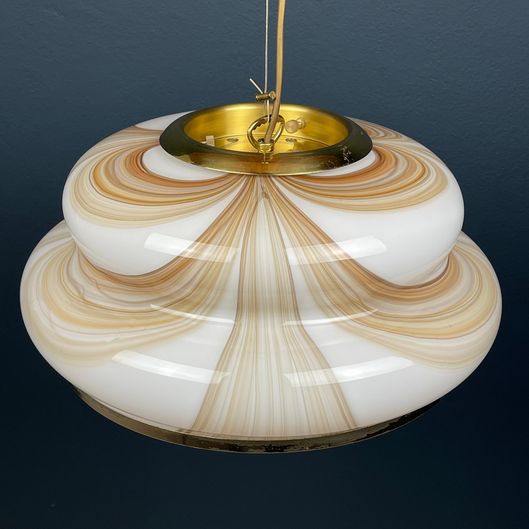 20ième siècle Lampe suspendue Murano Italie 1970  en vente
