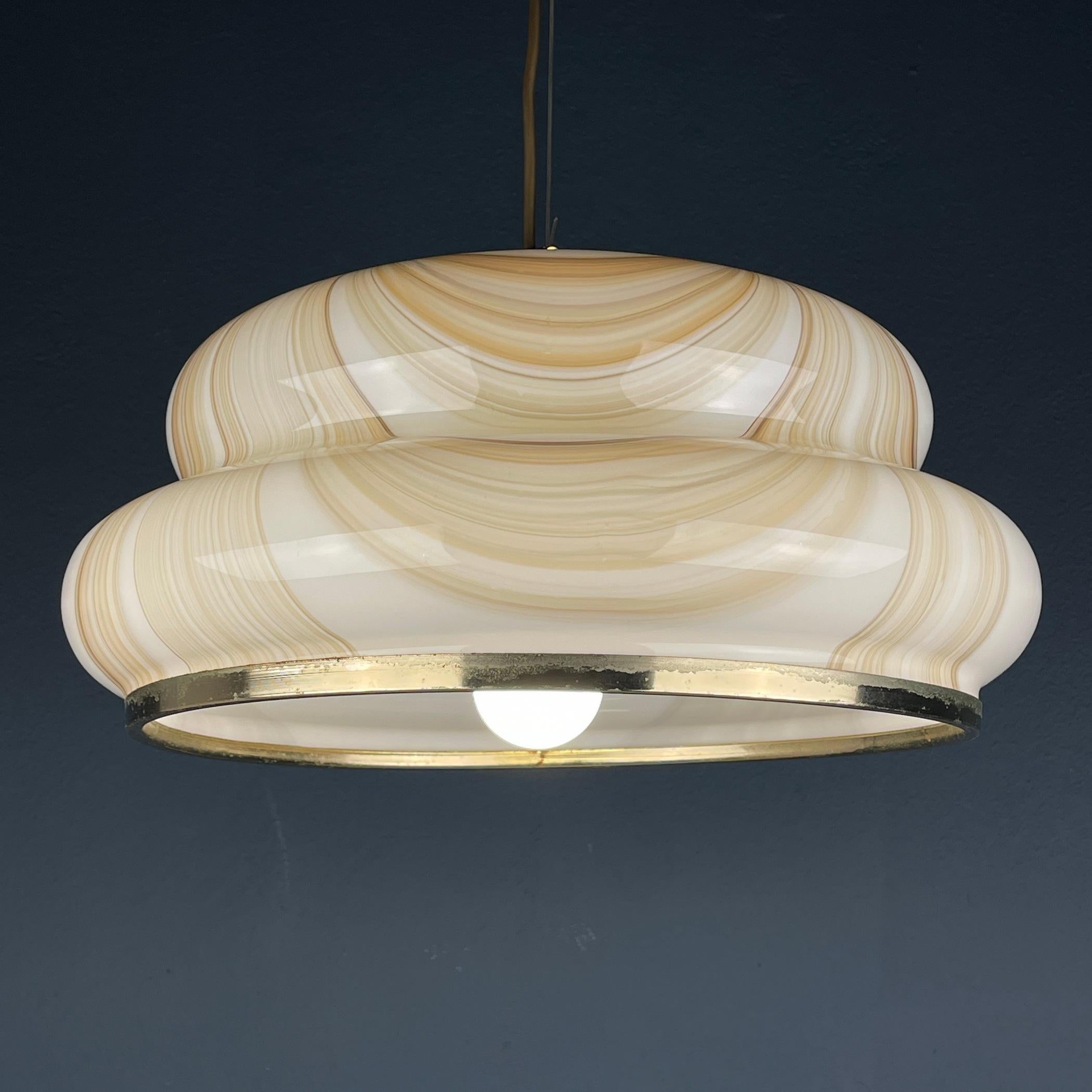 Murano pendant lamp Italy 1970s  For Sale 1