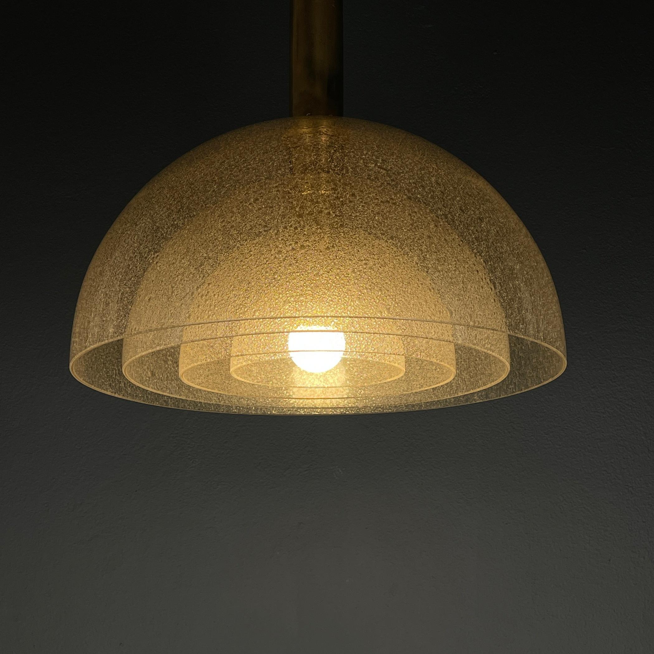 Murano pendant lamp LT 338 by Carlo Nason for Mazzega Italy 1970s For Sale 4