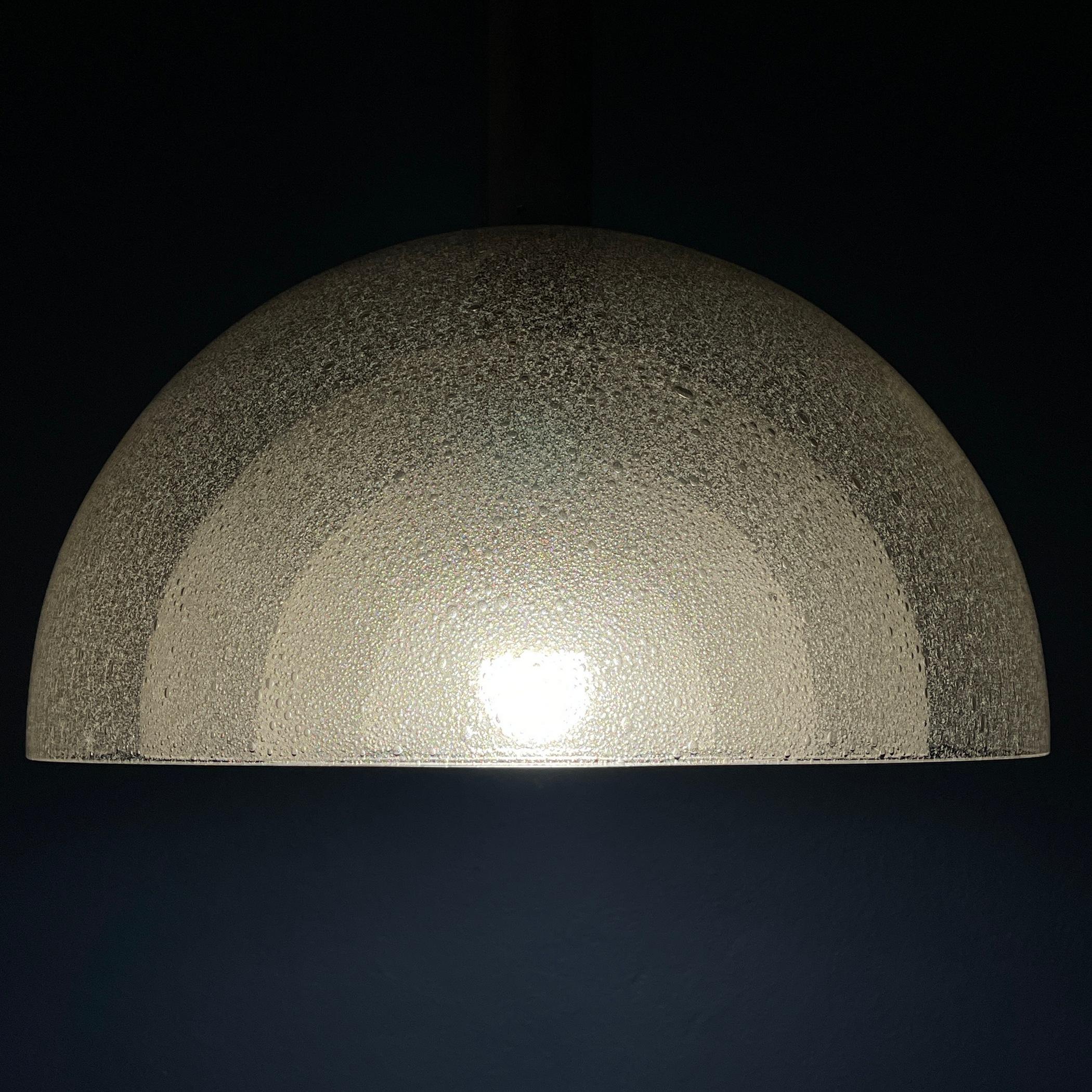 Murano pendant lamp LT 338 by Carlo Nason for Mazzega Italy 1970s For Sale 1