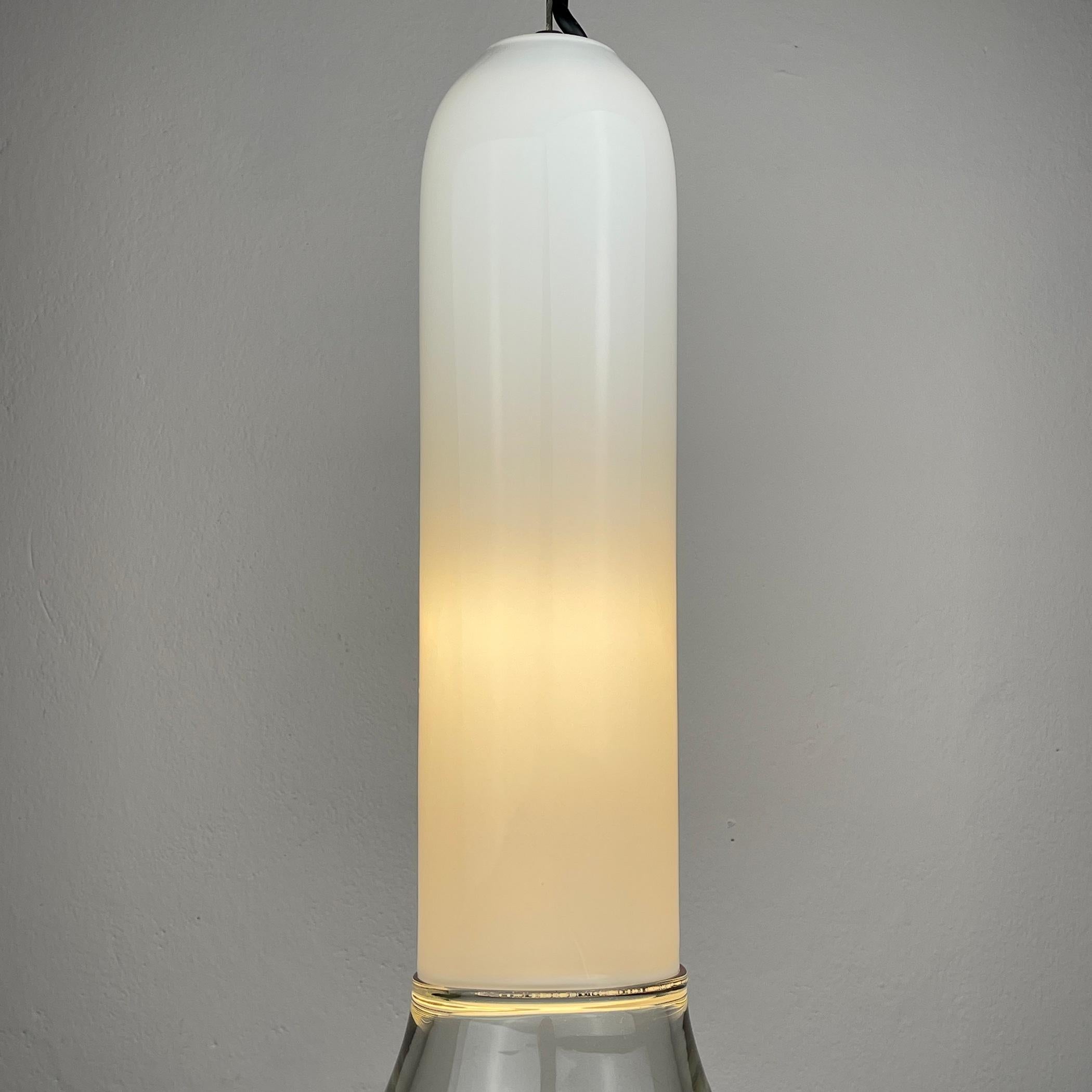 Murano pendant lamp Samanta by Roberto Pamio for Leucos Italy 1970s For Sale 6