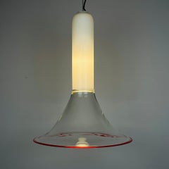 Murano pendant lamp Samanta by Roberto Pamio for Leucos Italy 1970s
