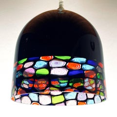 Murano Pendant Lamp Tinta by Renato Toso and Noti Massari for Leucos 1971 Italy