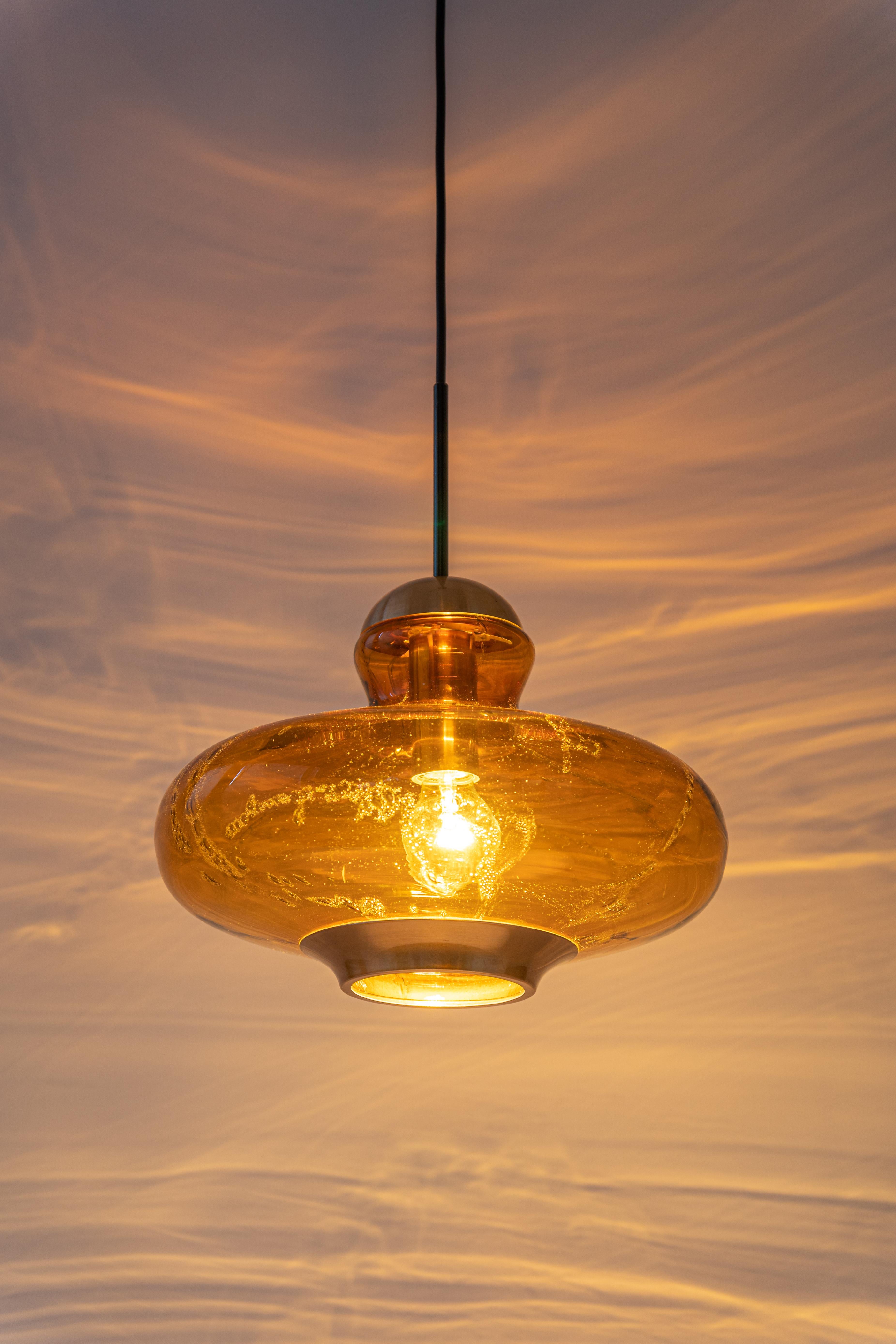 Murano Pendant Light by Doria, Germany, 1970s For Sale 6