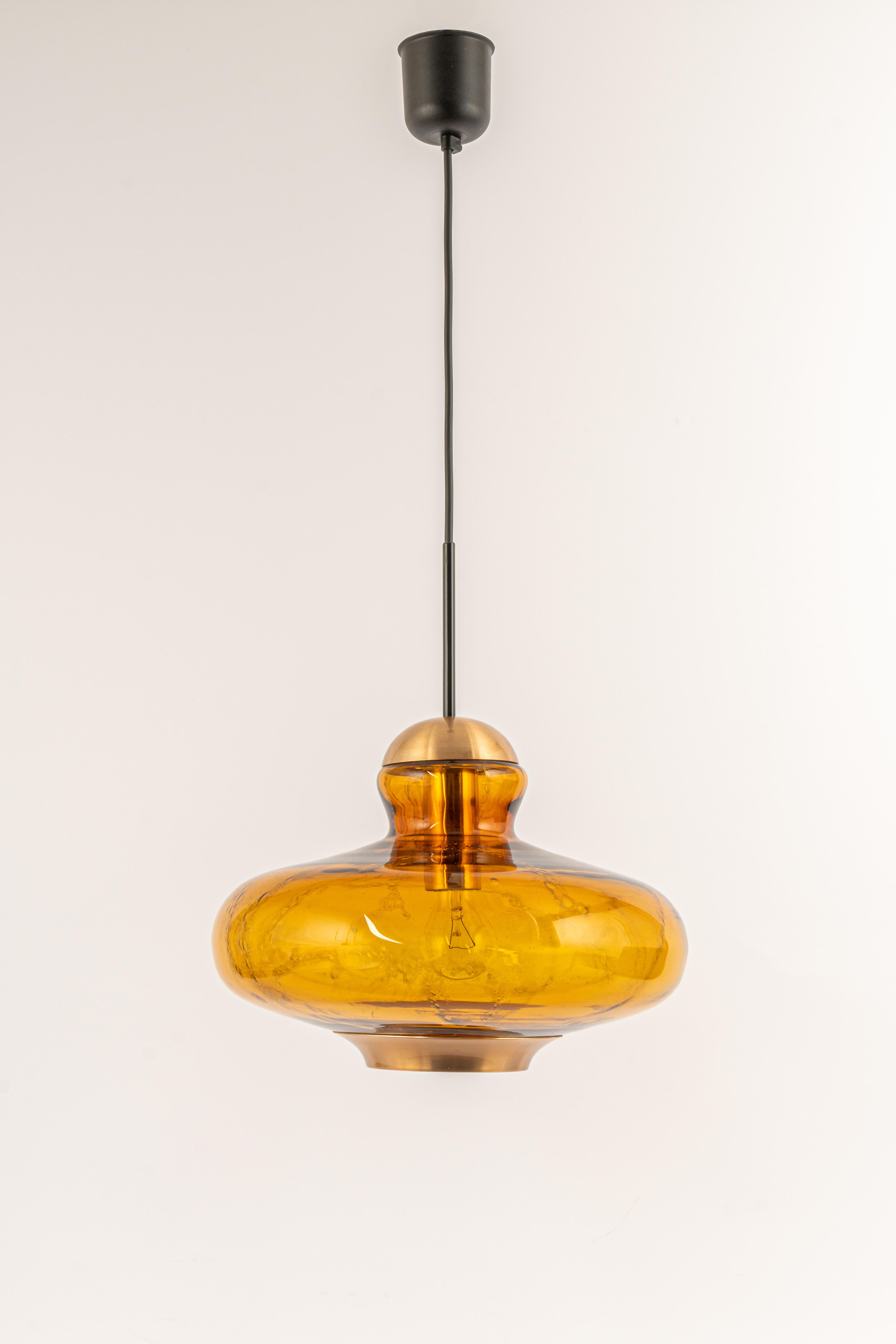 Mid-Century Modern Murano Pendant Light by Doria, Germany, 1970s