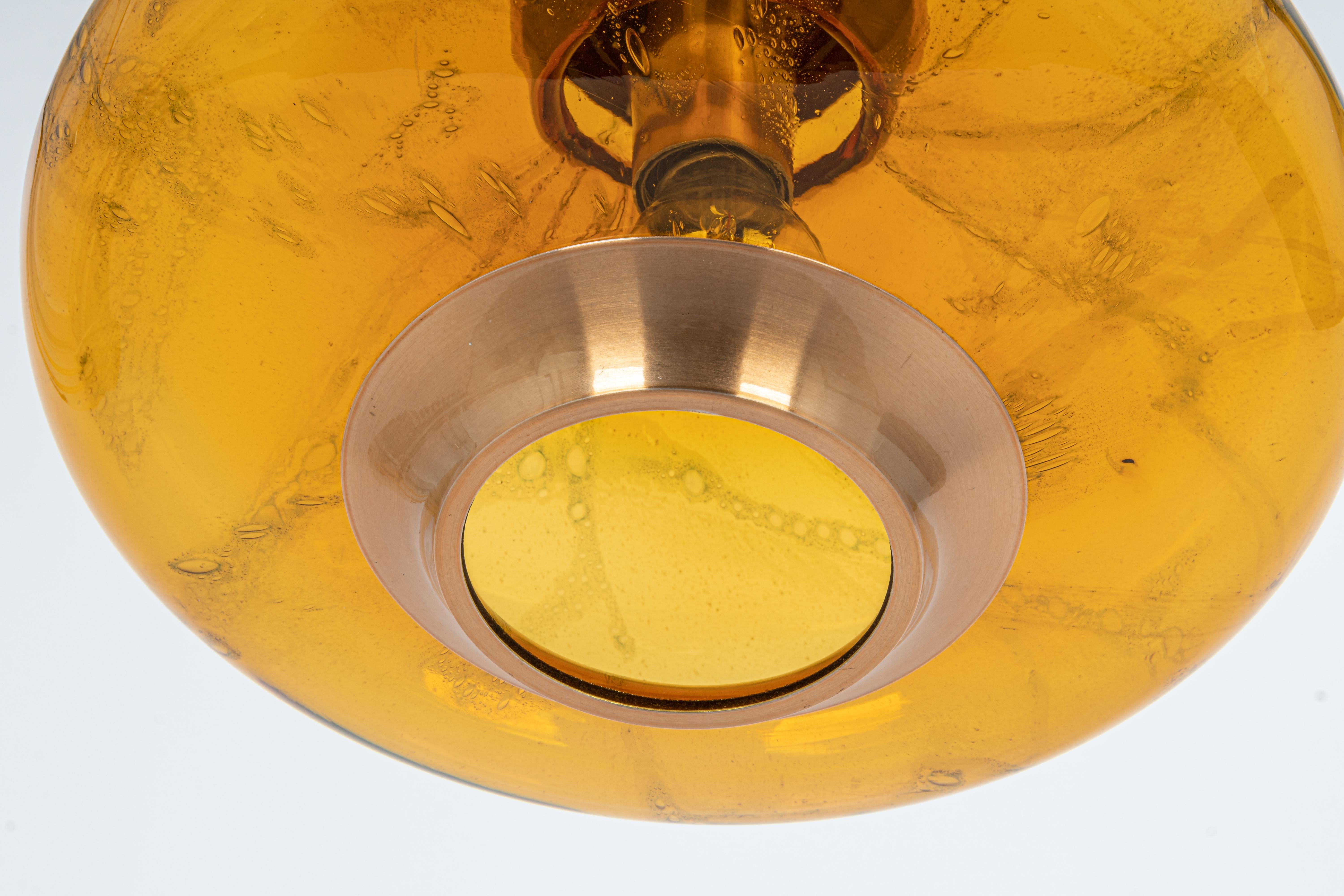 Murano Pendant Light by Doria, Germany, 1970s In Good Condition For Sale In Aachen, NRW