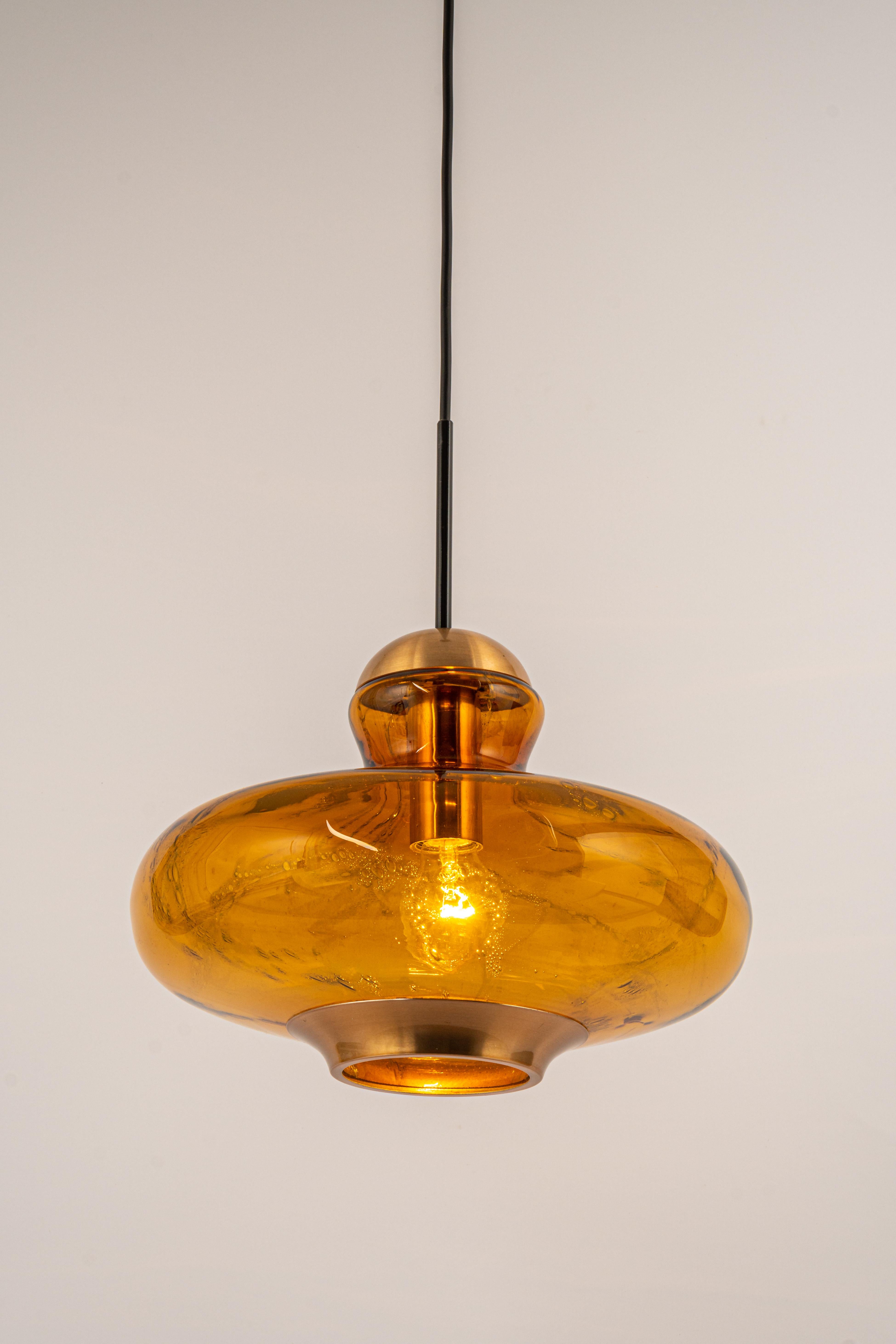 Murano Glass Murano Pendant Light by Doria, Germany, 1970s For Sale