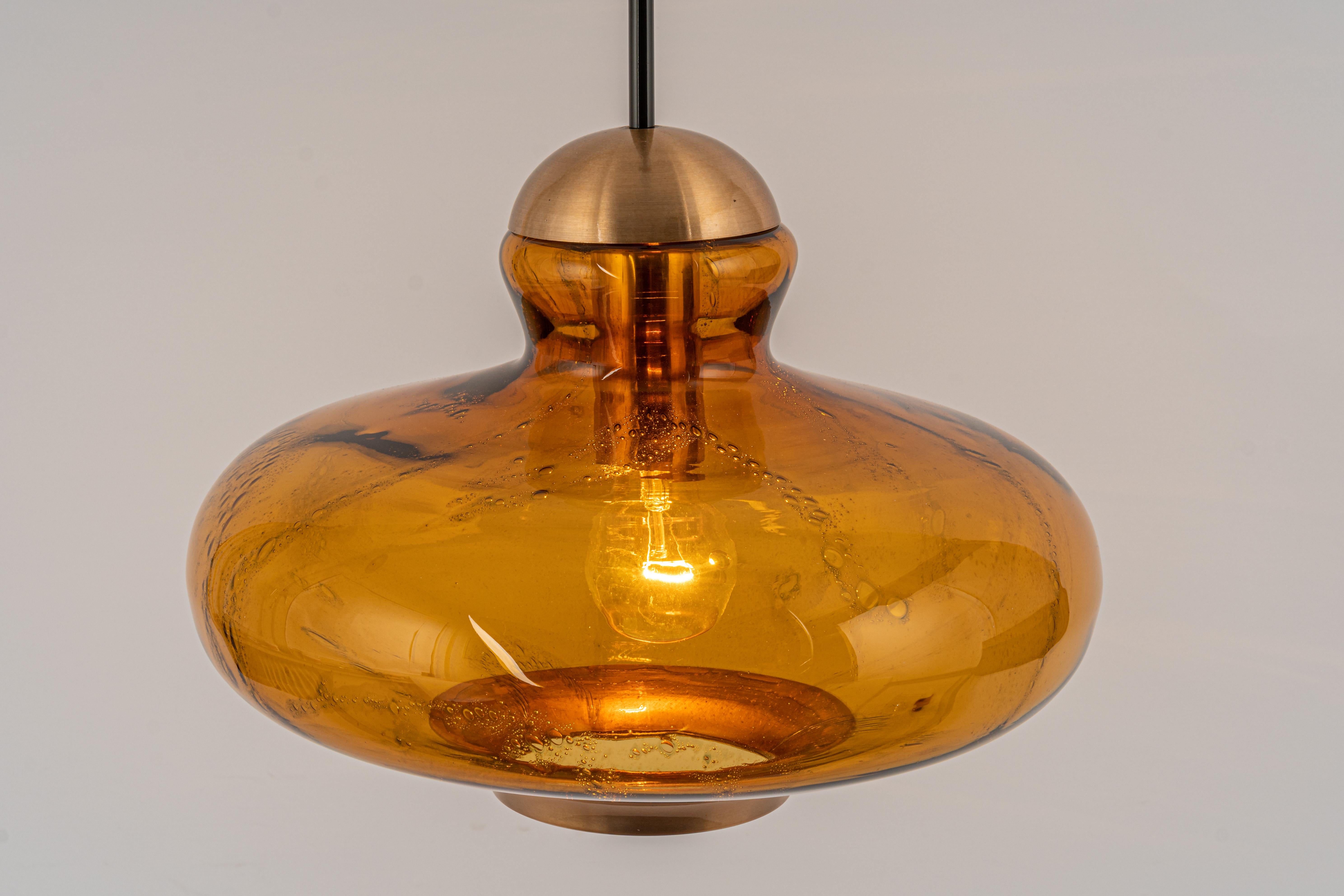 Murano Pendant Light by Doria, Germany, 1970s For Sale 1