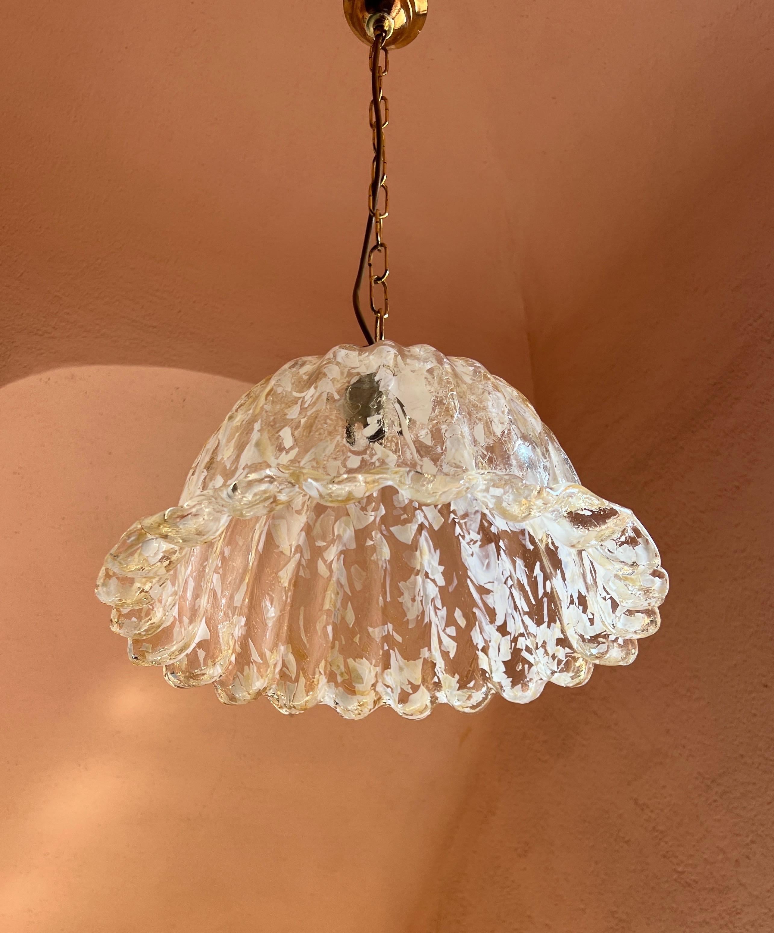 Lámpara colgante de Murano de La Murrina 1970 Italia Moderno de mediados de siglo en venta
