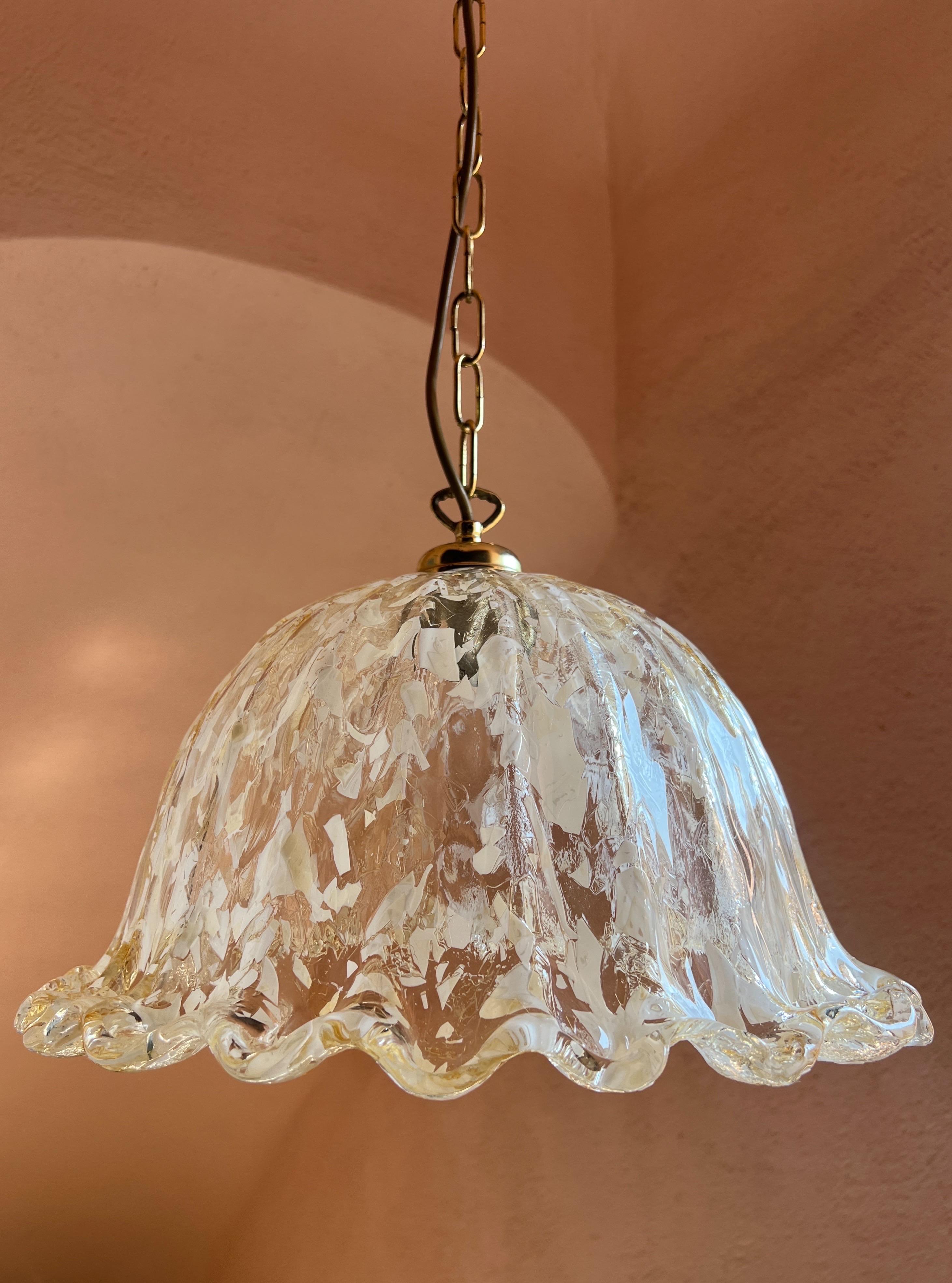 Lámpara colgante de Murano de La Murrina 1970 Italia en Bueno estado para la venta en Palermo, PA