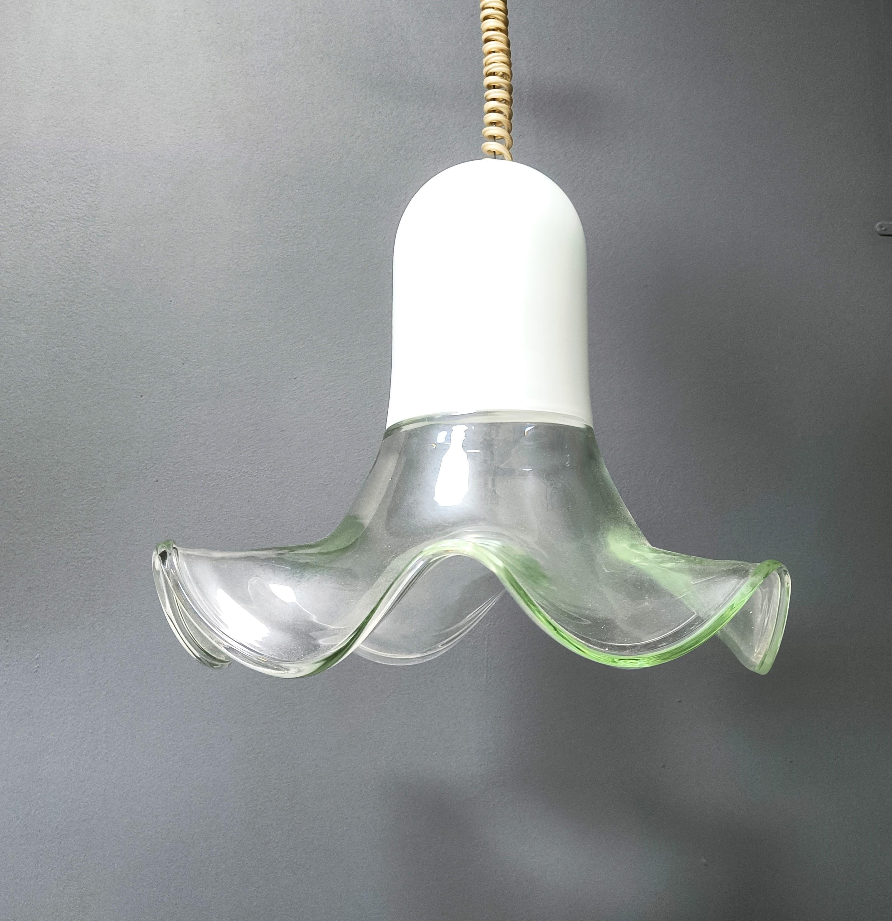 Late 20th Century Murano pendant light by Roberto Pamio & Renato Toso, 1970s for Leucos For Sale