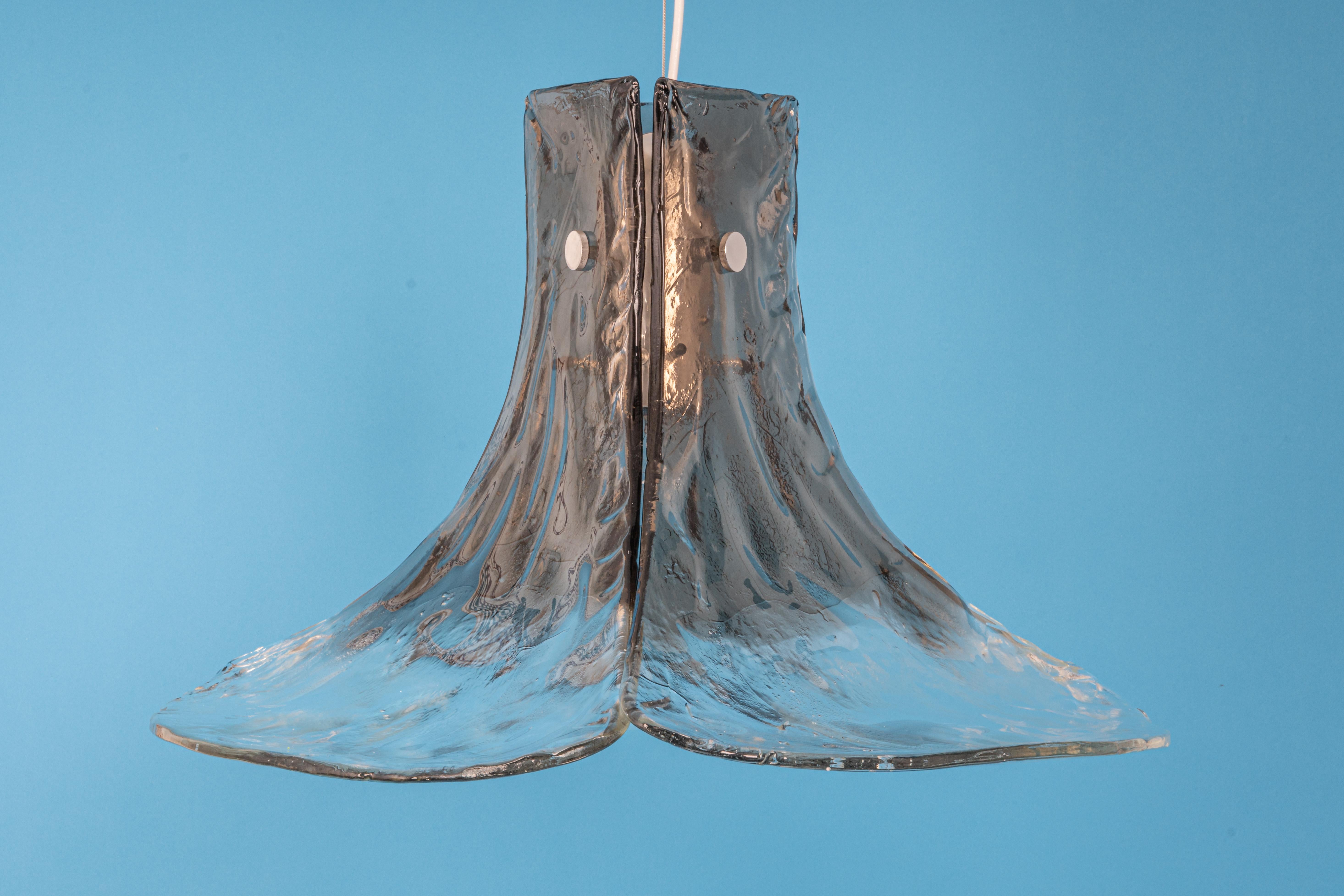 1 of 2 Murano Pendant Light Designed by Carlo Nason for Kalmar, 1970s 2