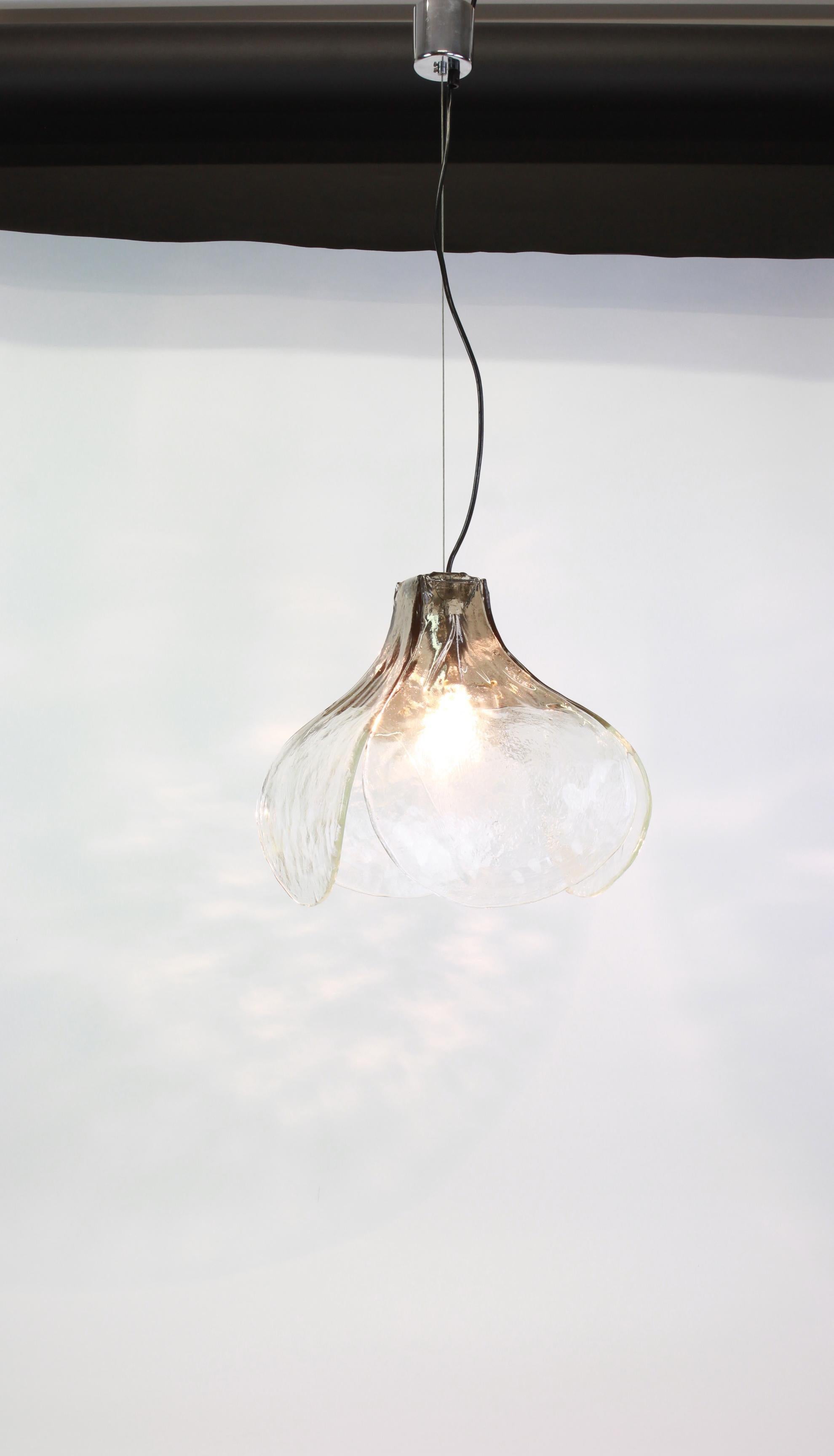 Lampe à suspension Murano Designée par Carlo Nason pour Mazzega, 1970 Bon état - En vente à Aachen, NRW
