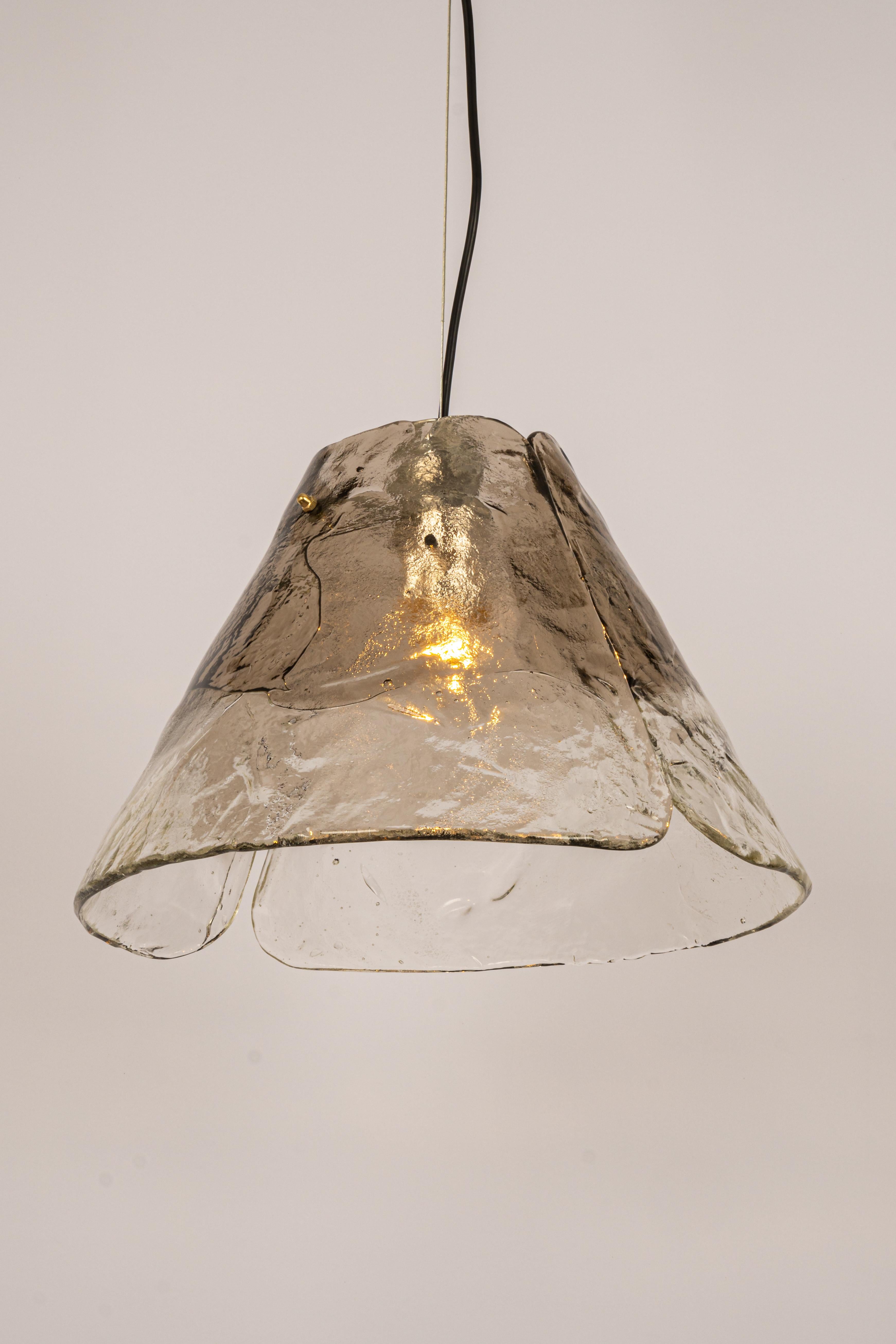 Late 20th Century Murano Pendant Light Designed by Carlo Nason for Mazzega, 1970s