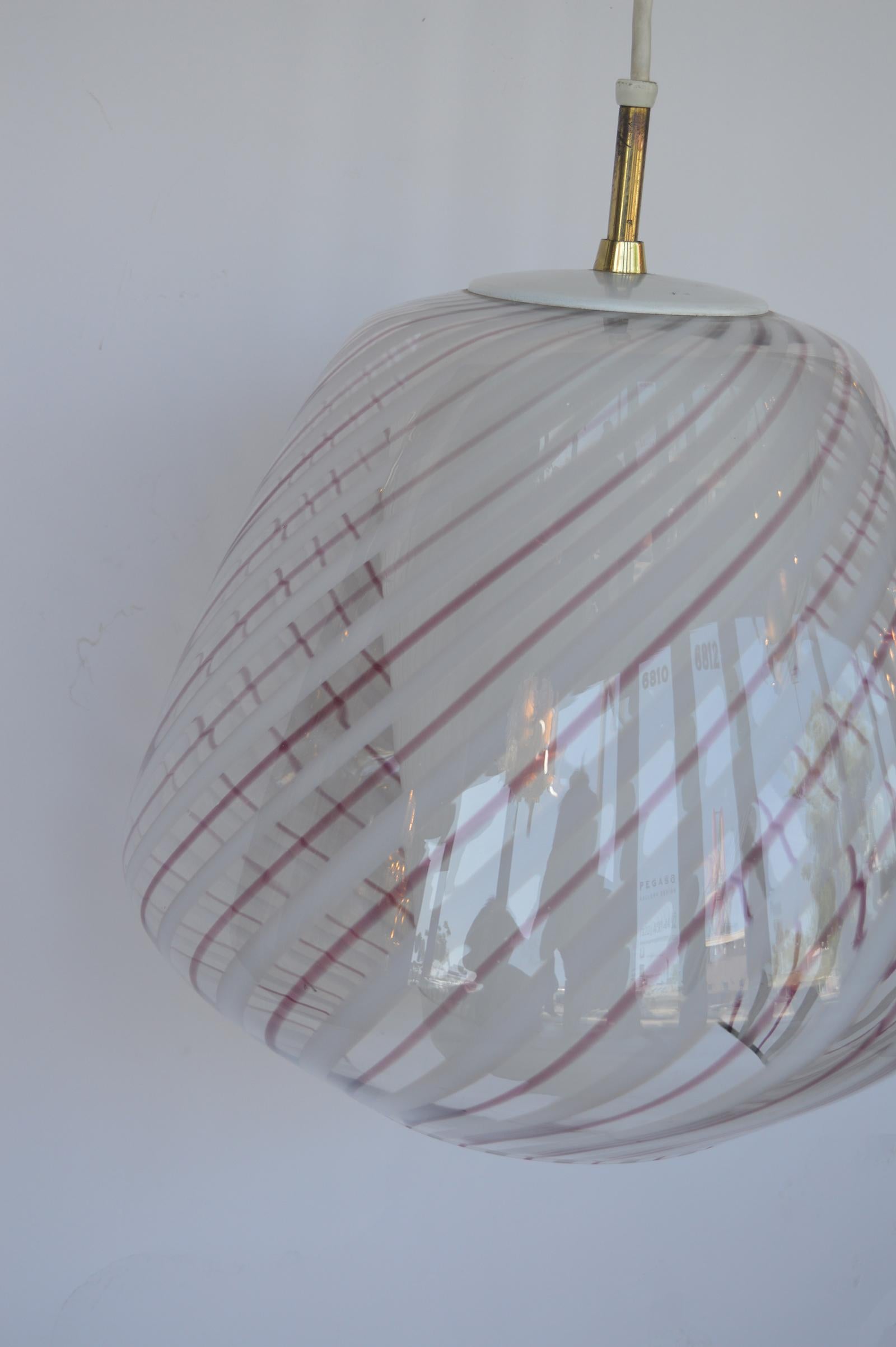 20th Century Murano Pendant Light For Sale