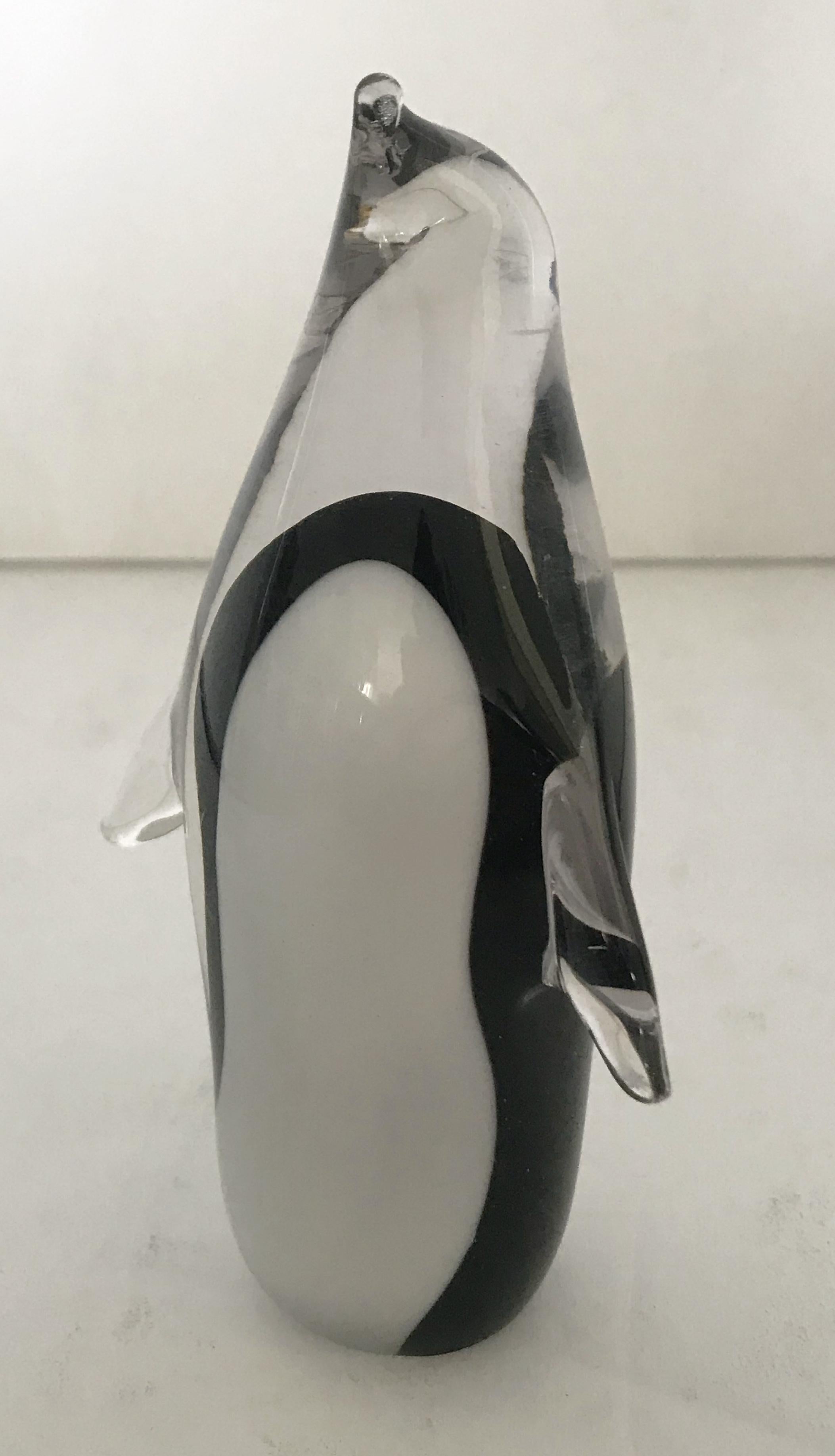 Modern Murano Penguin Sculpture For Sale